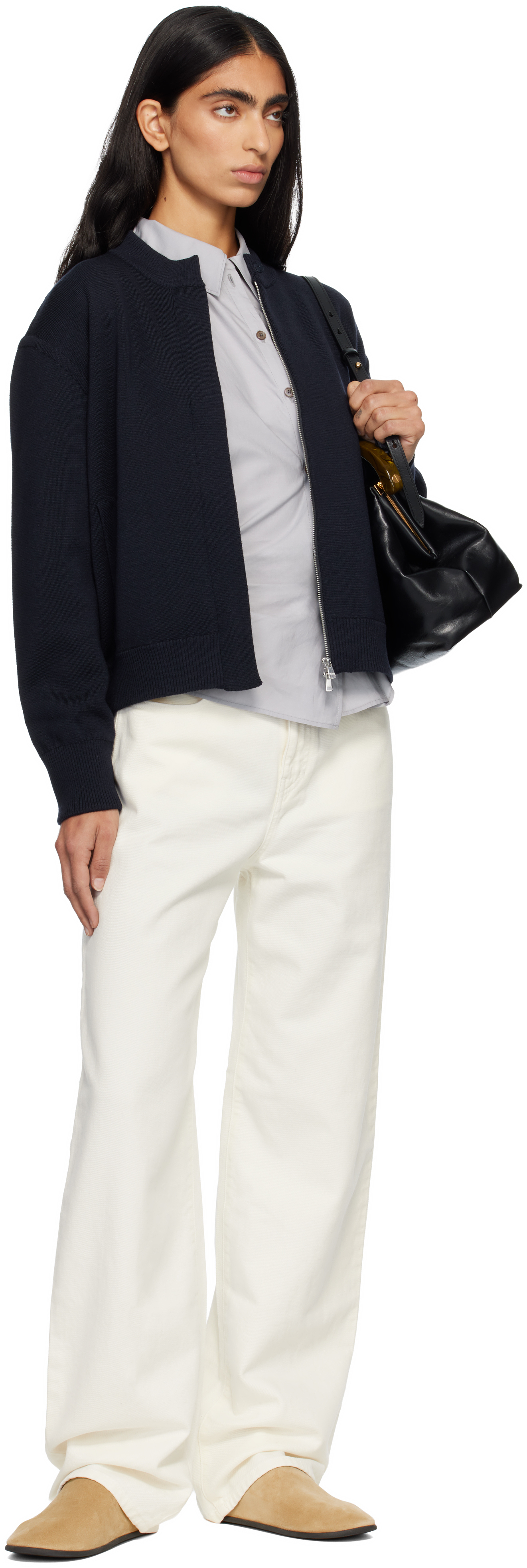 Max Mara White Mirna Jeans