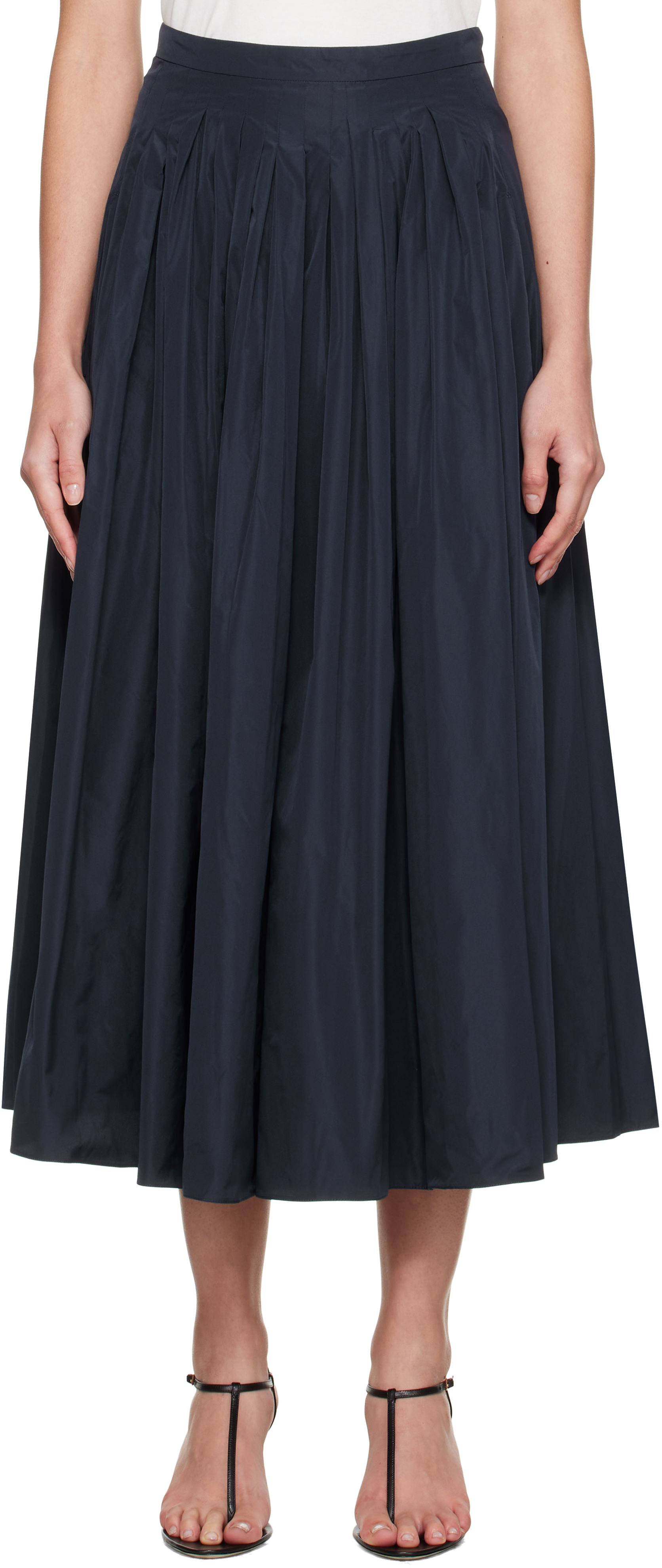 Max Mara Navy Jokey Maxi Skirt