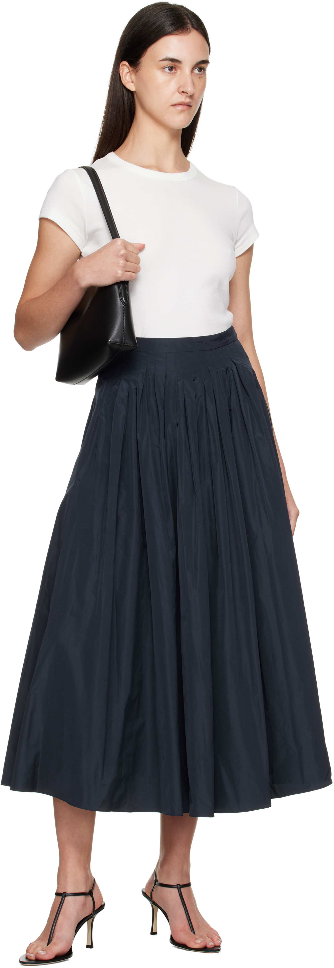 Max Mara Navy Jokey Maxi Skirt