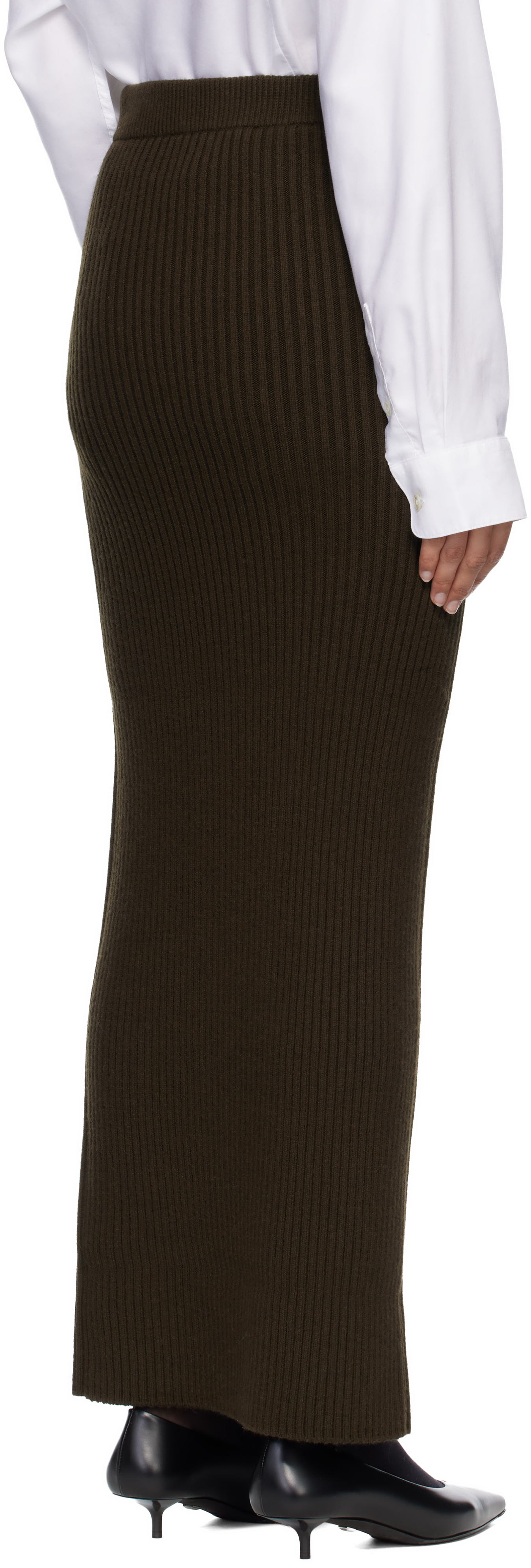 Max Mara Green Boris Maxi Skirt In Green