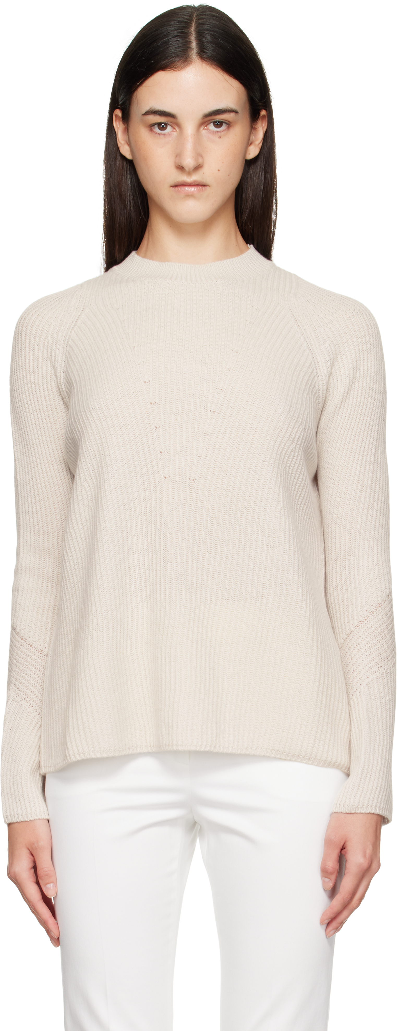 Max Mara Off-white Molveno Sweater In Neutral