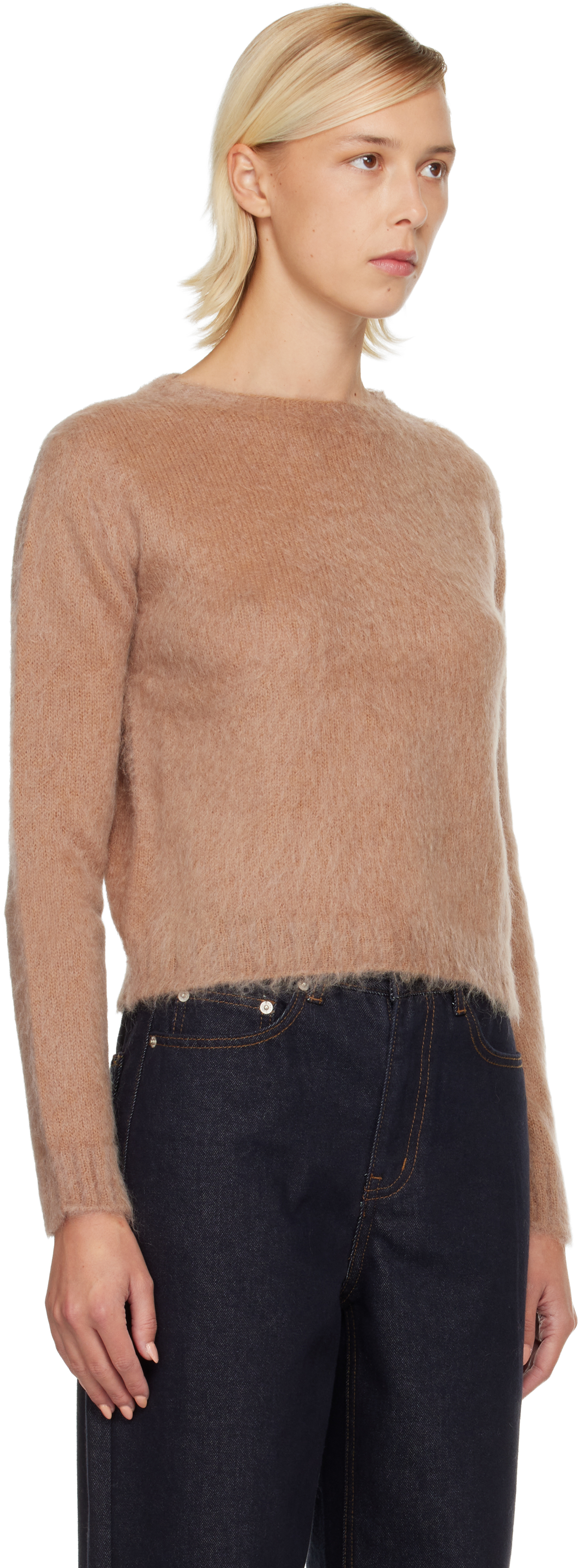 Max Mara Tan Aceto Sweater In Brown
