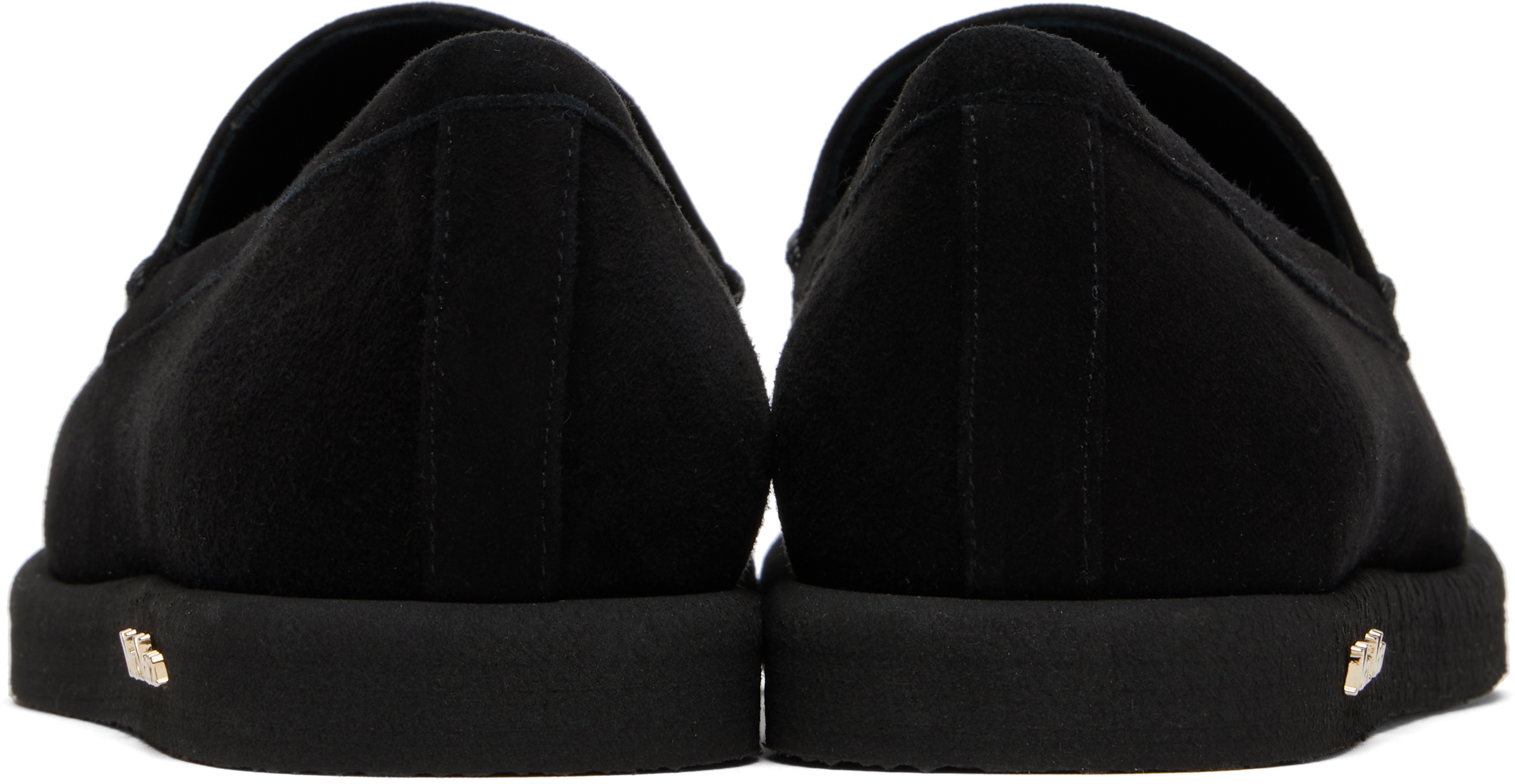 Max Mara Black Soft Moc Loafers