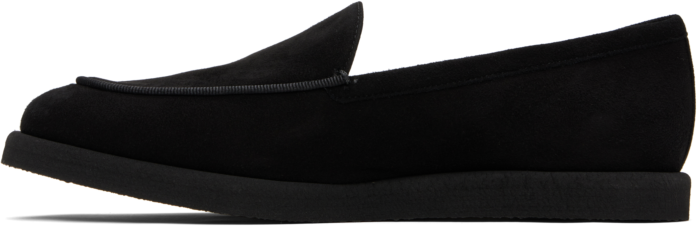 Max Mara Black Soft Moc Loafers
