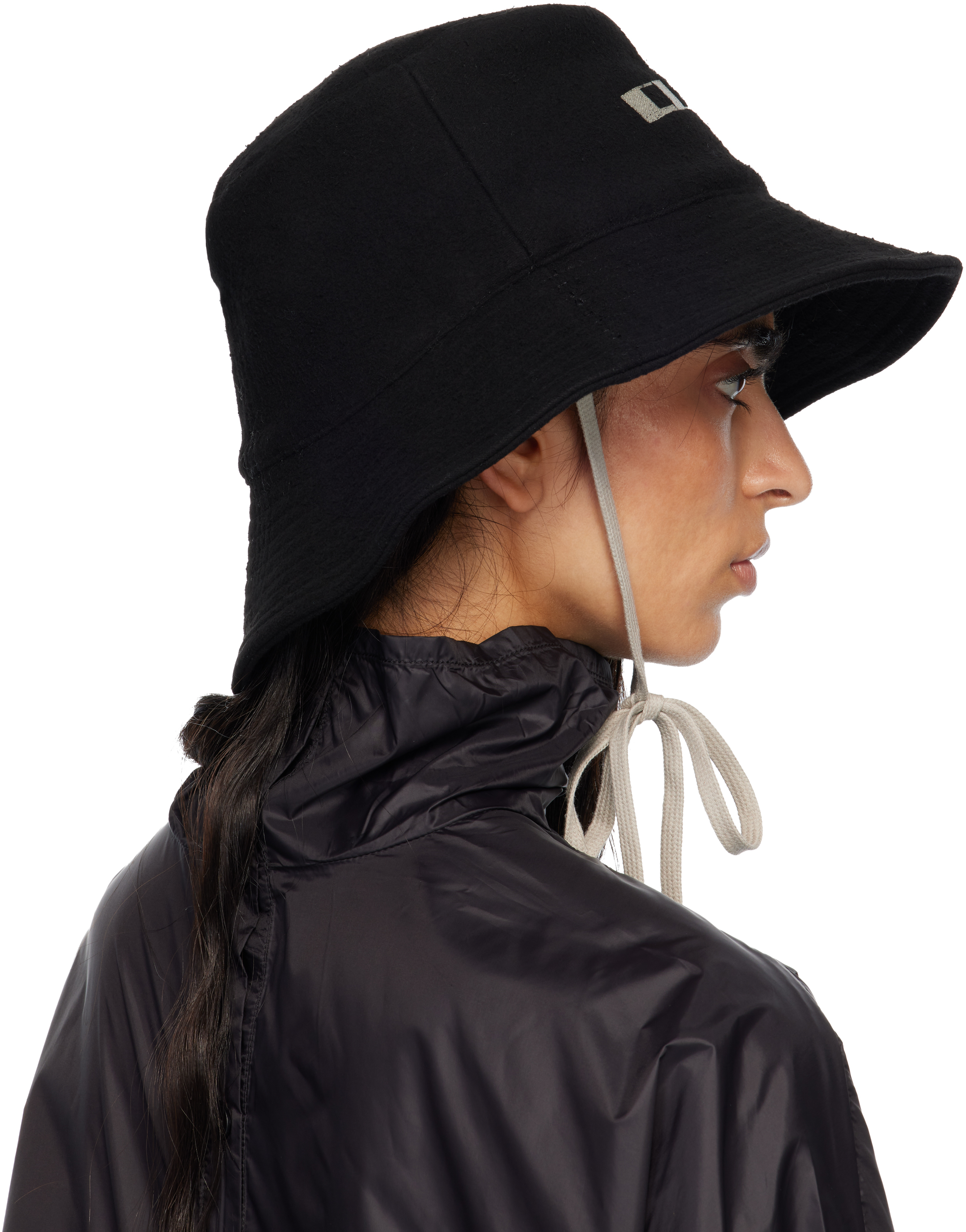 Rick Owens Drkshdw Black Concordians Gilligan Bucket Hat In Black