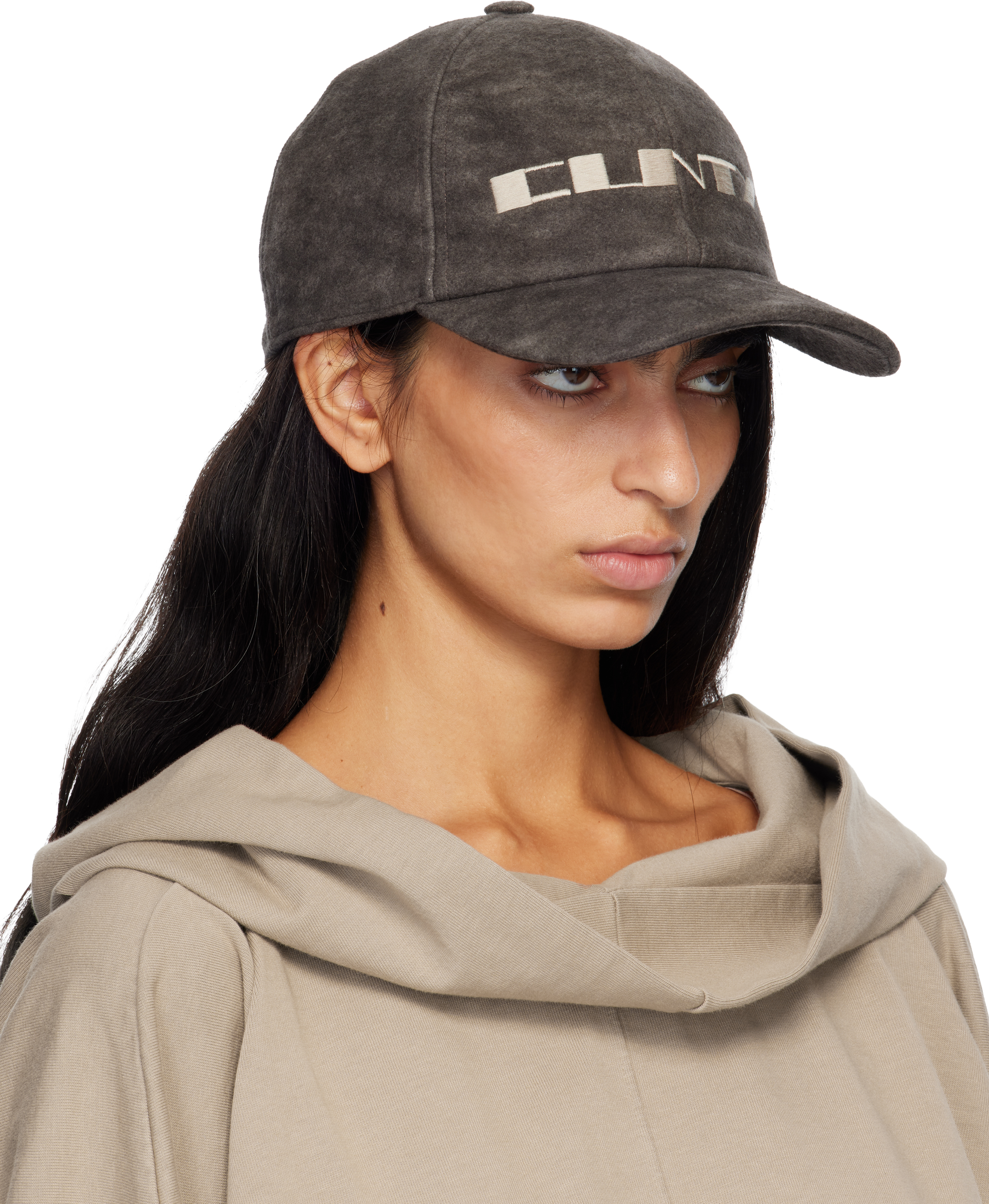 Rick Owens Drkshdw Gray Concordians Baseball Cap In Brown