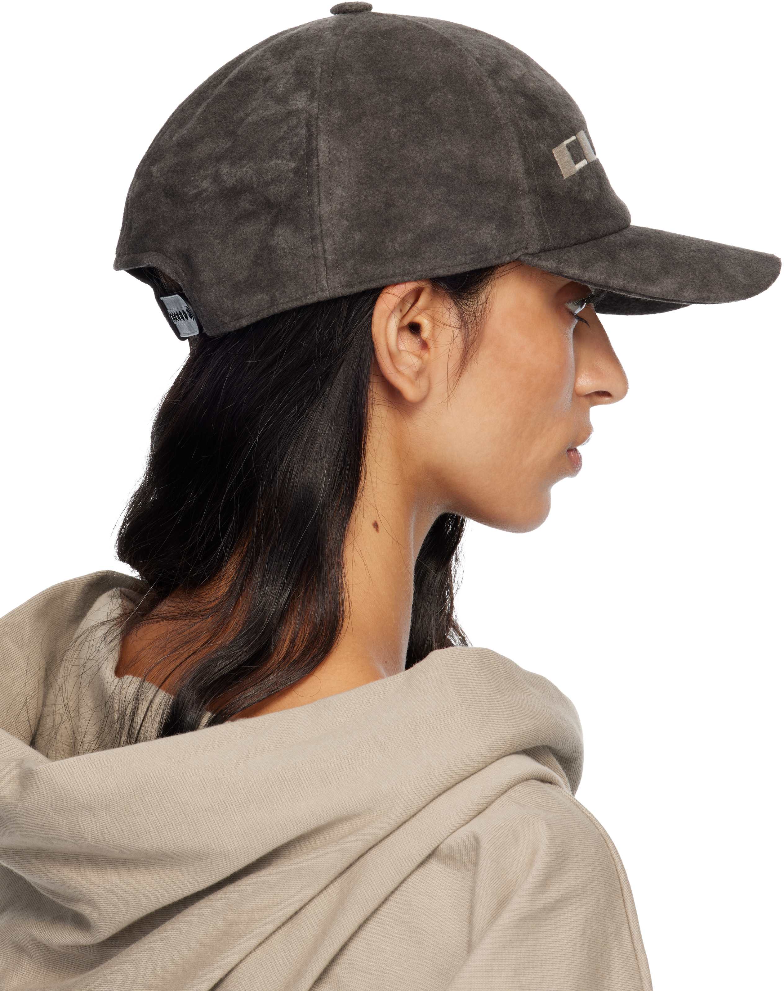 Rick Owens Drkshdw Gray Concordians Baseball Cap In Brown