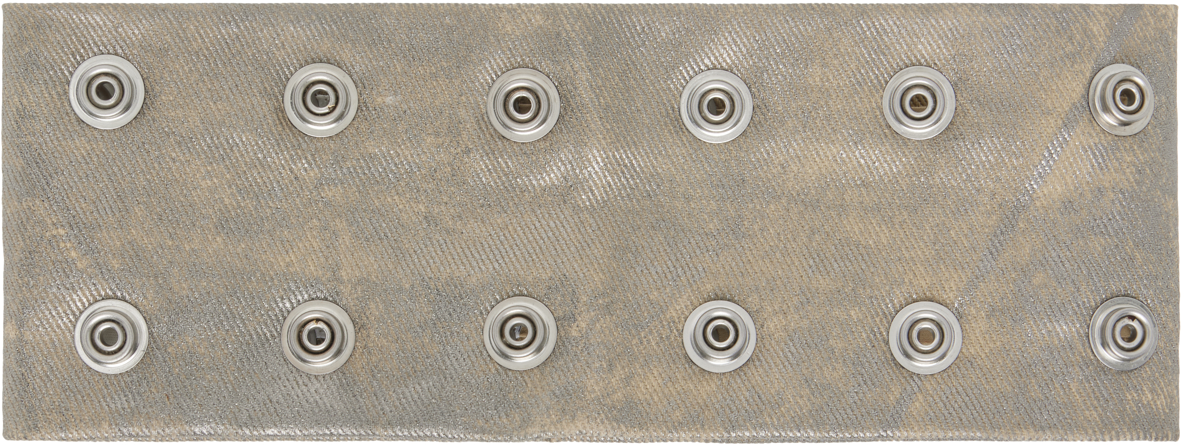 Rick Owens Drkshdw Concordians Strobe Neck Band Choker In Neutral