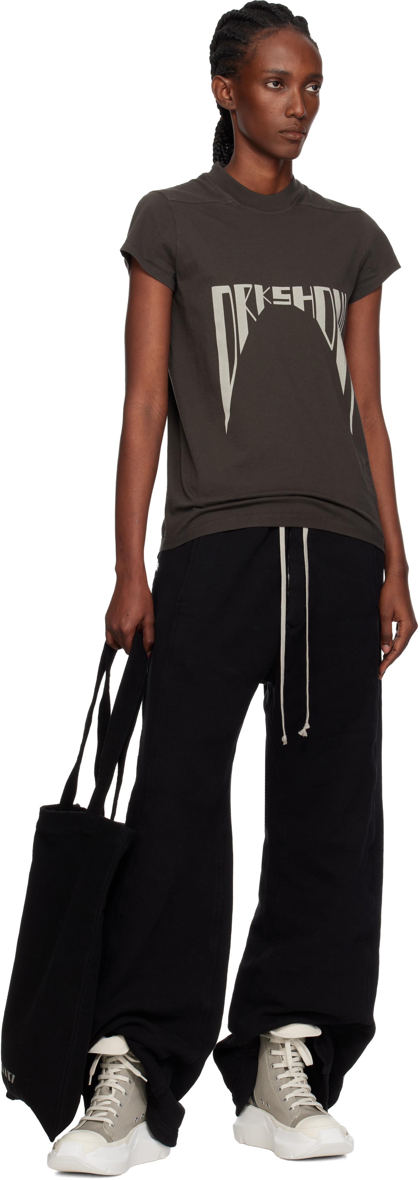 Rick Owens Drkshdw Black Shopper Tote In Black