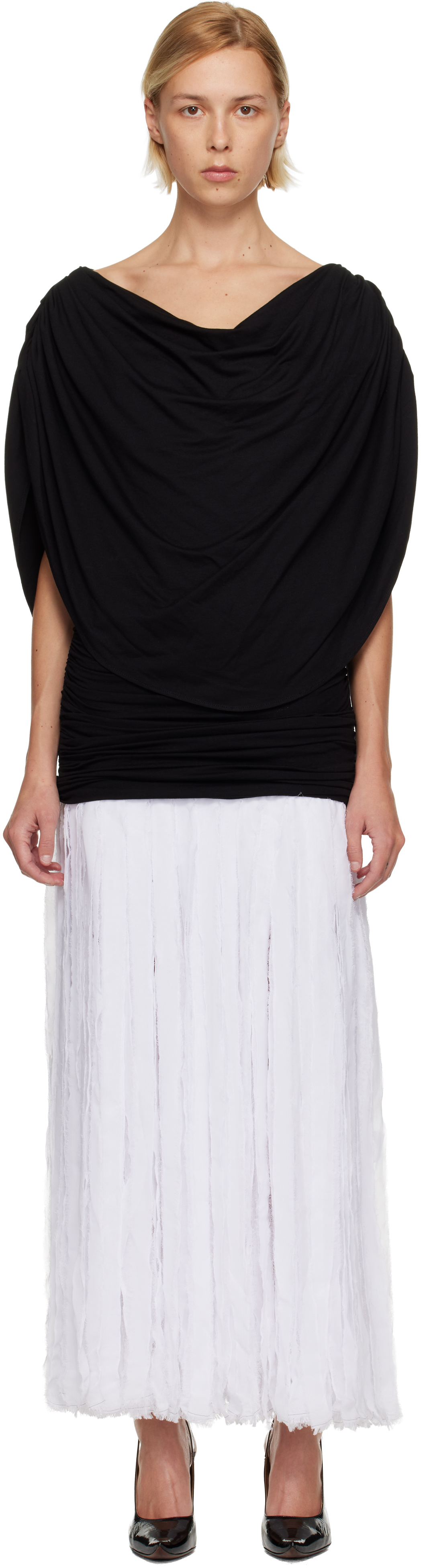 Nicklas Skovgaard Black & White Laura Maxi Dress