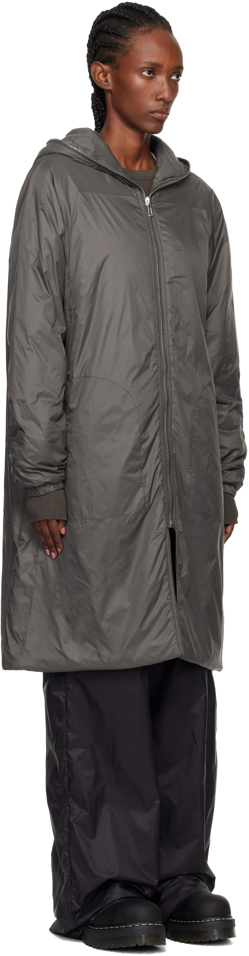 Rick Owens Drkshdw Taupe Concordians Sealed Windbreaker Coat