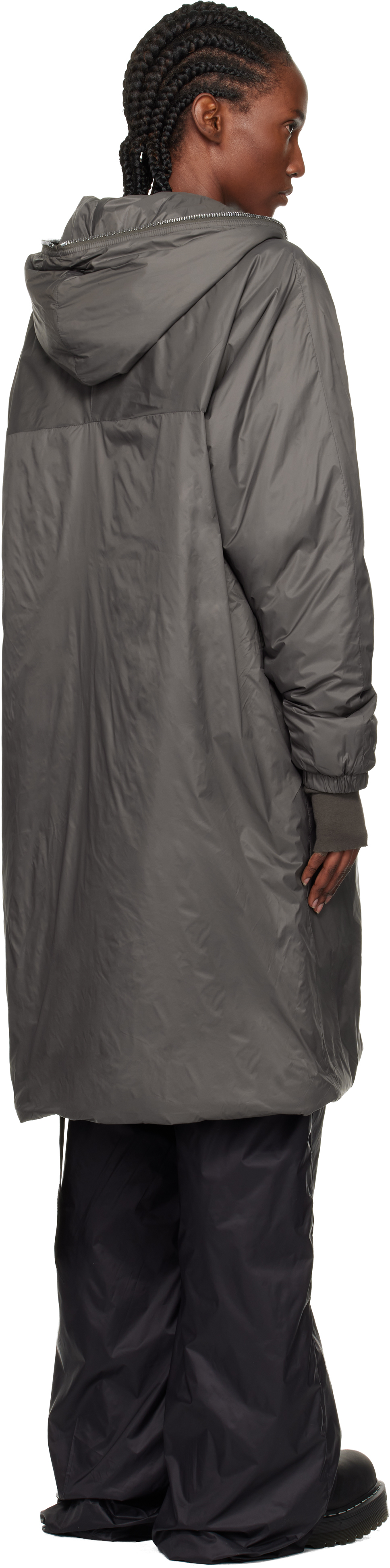 Rick Owens Drkshdw Taupe Concordians Sealed Windbreaker Coat