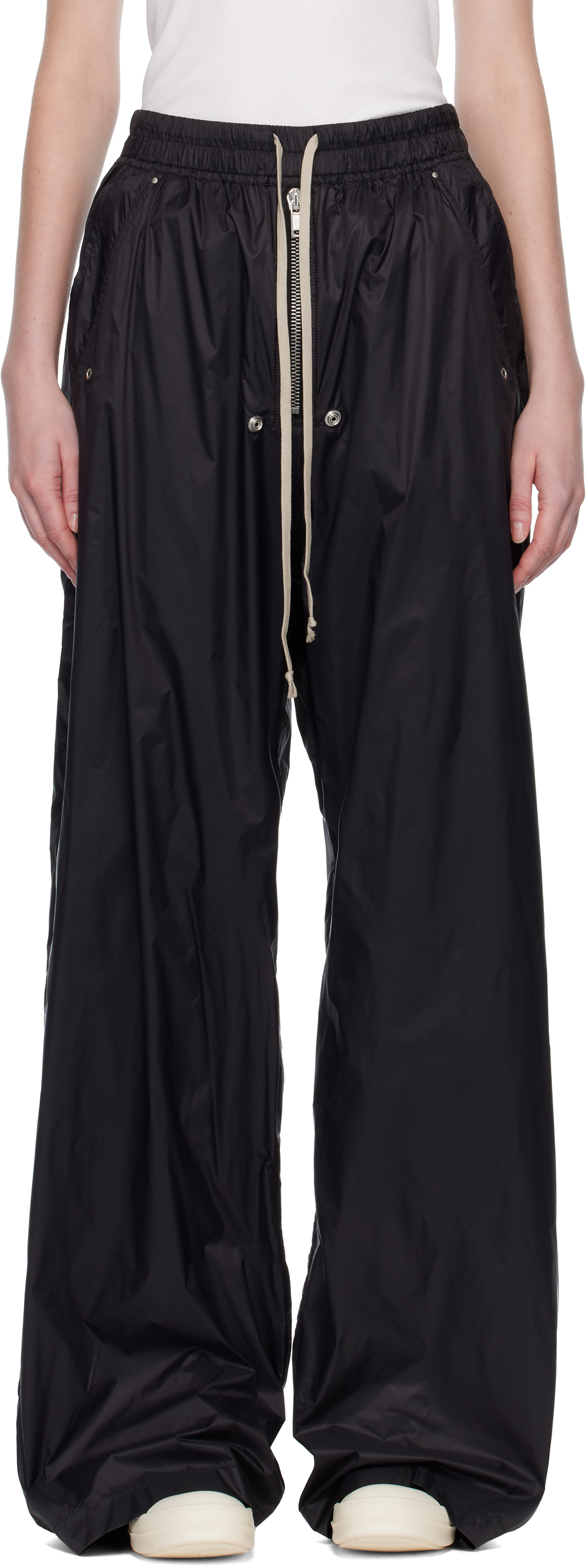 Rick Owens Drkshdw Black Concordians Geth Belas Trousers In Black