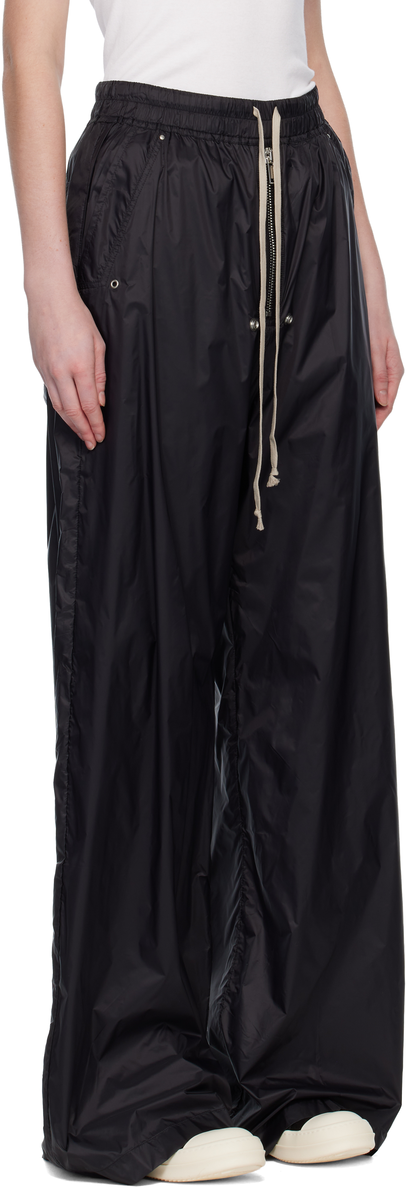 Rick Owens Drkshdw Black Concordians Geth Belas Trousers In Black
