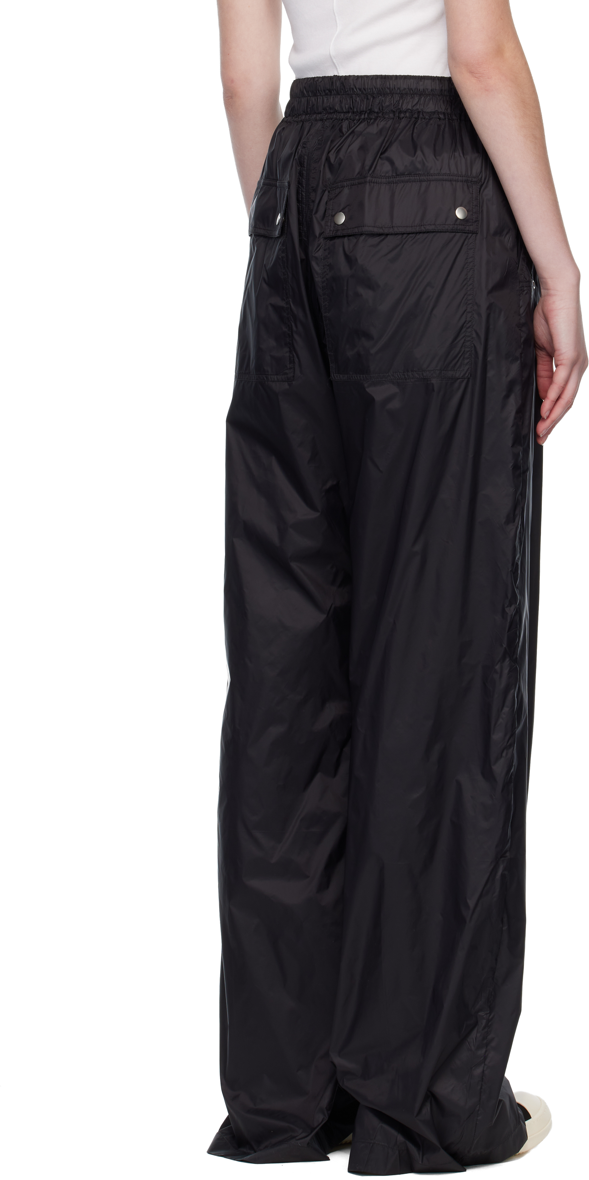 Rick Owens Drkshdw Black Concordians Geth Belas Trousers In Black