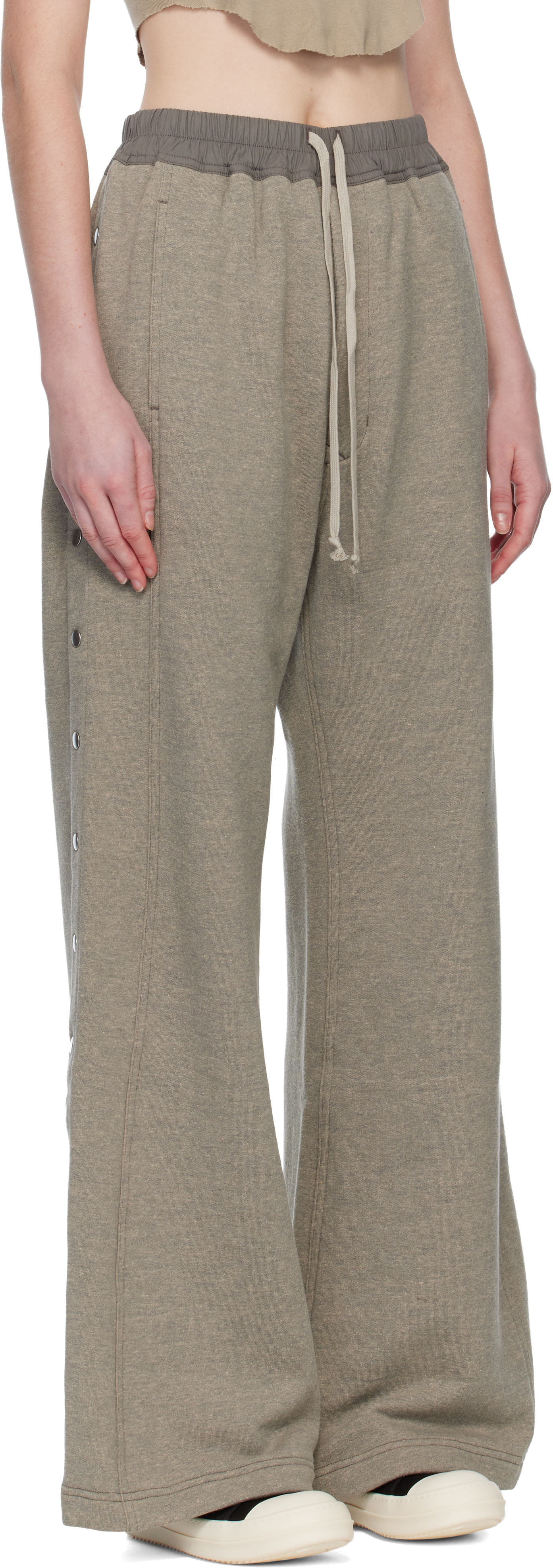 Rick Owens Drkshdw Gray Concordians Pusher Trousers In Brown