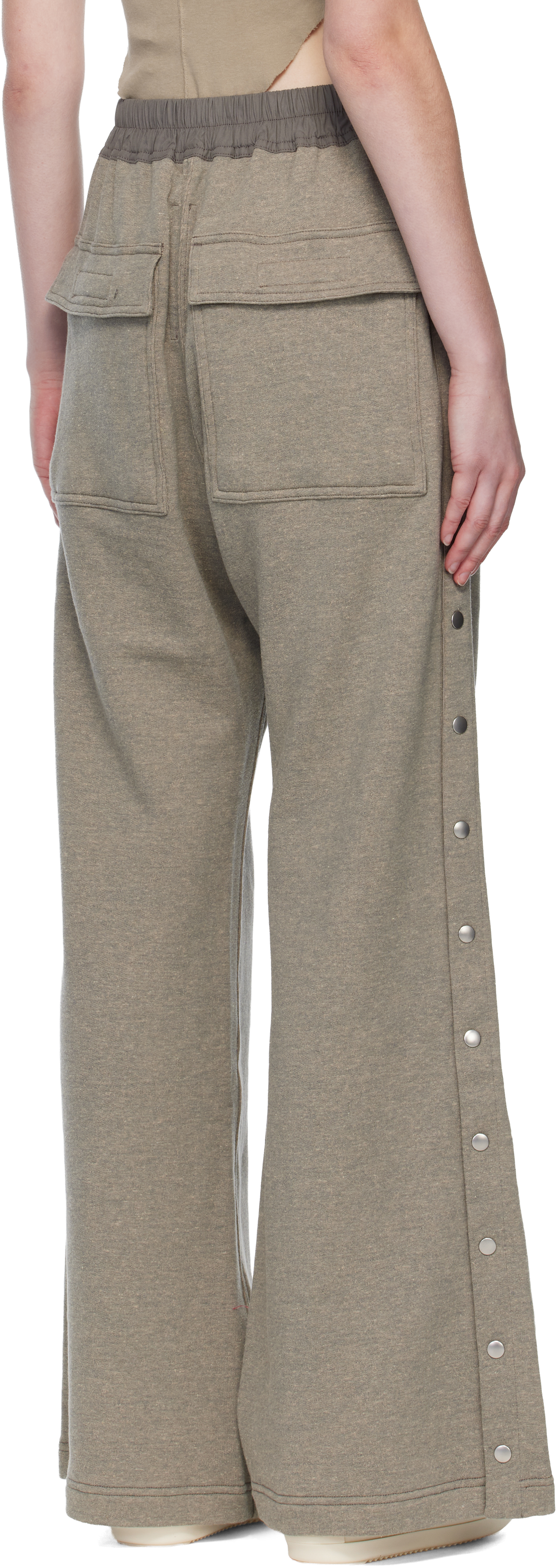 Rick Owens Drkshdw Gray Concordians Pusher Trousers In Brown