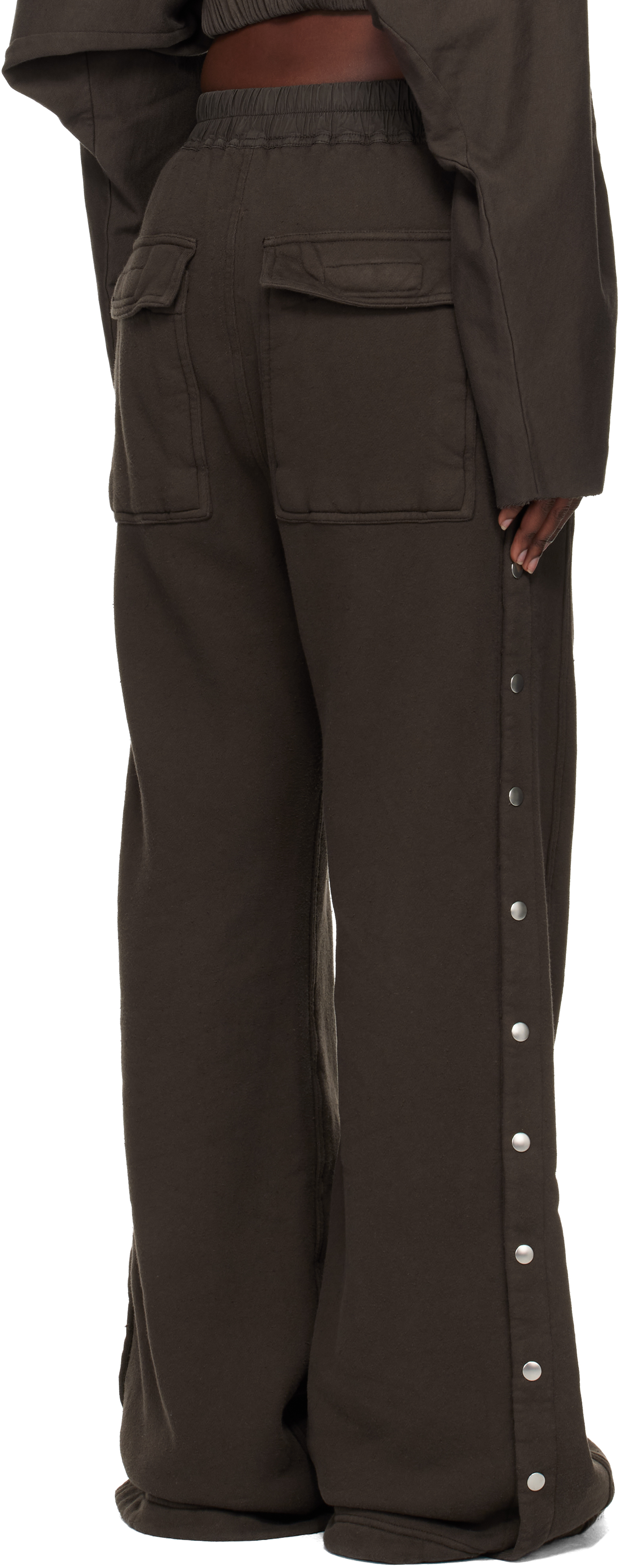 Rick Owens Drkshdw Gray Concordians Pusher Sweatpants In Gray