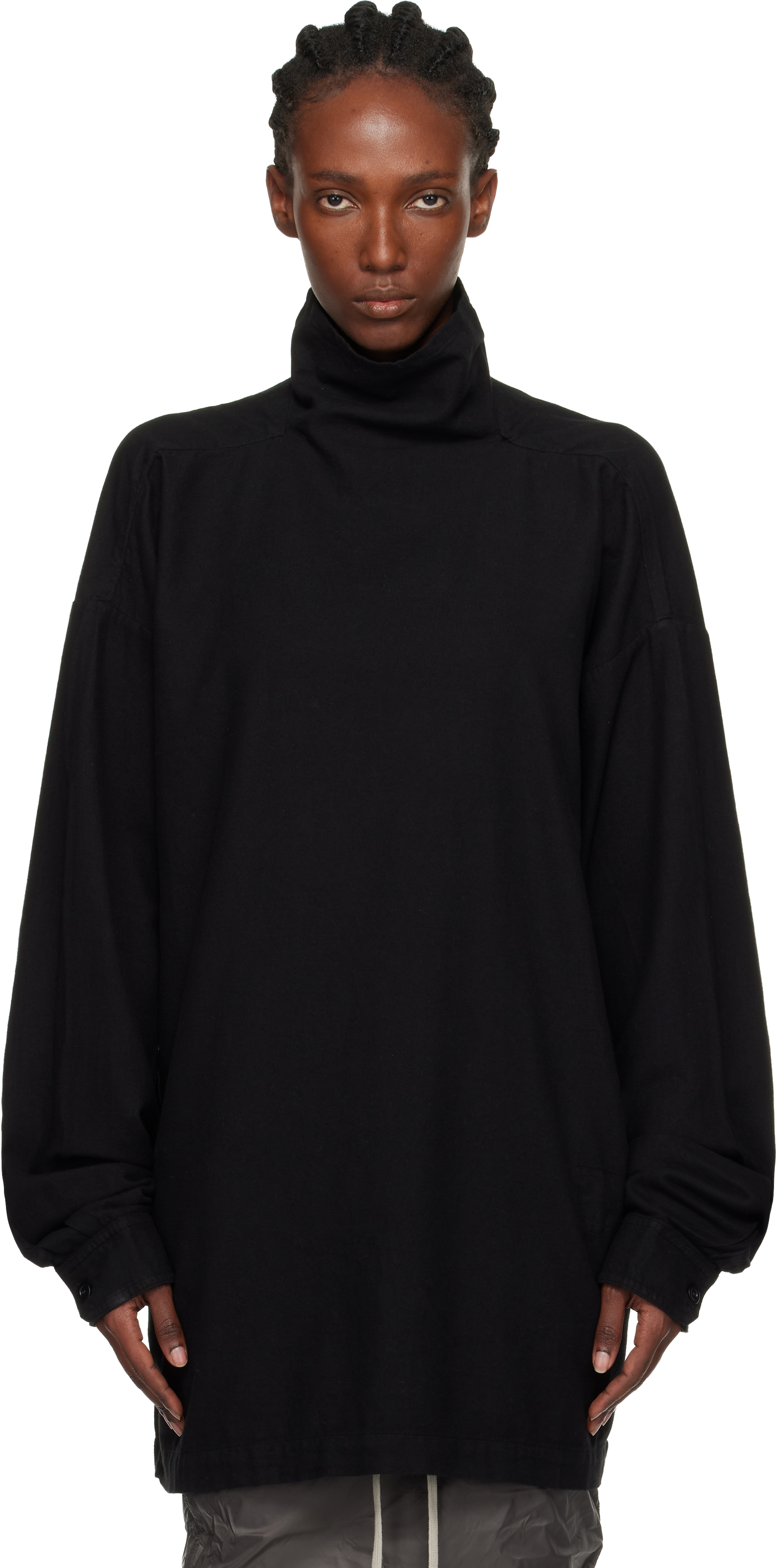 Black Concordians Jumbo Turtleneck by Rick Owens DRKSHDW on Sale