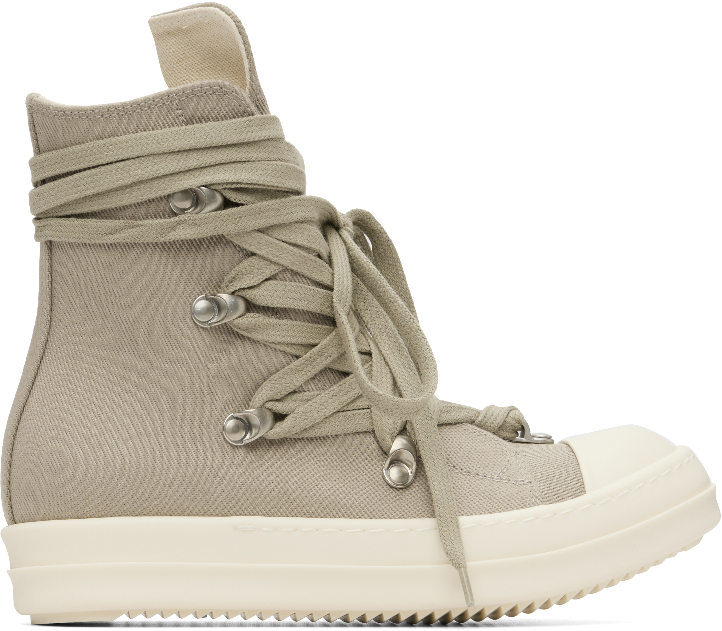 Rick Owens DRKSHDW: Taupe Concordians Megalace Sneaks Sneakers