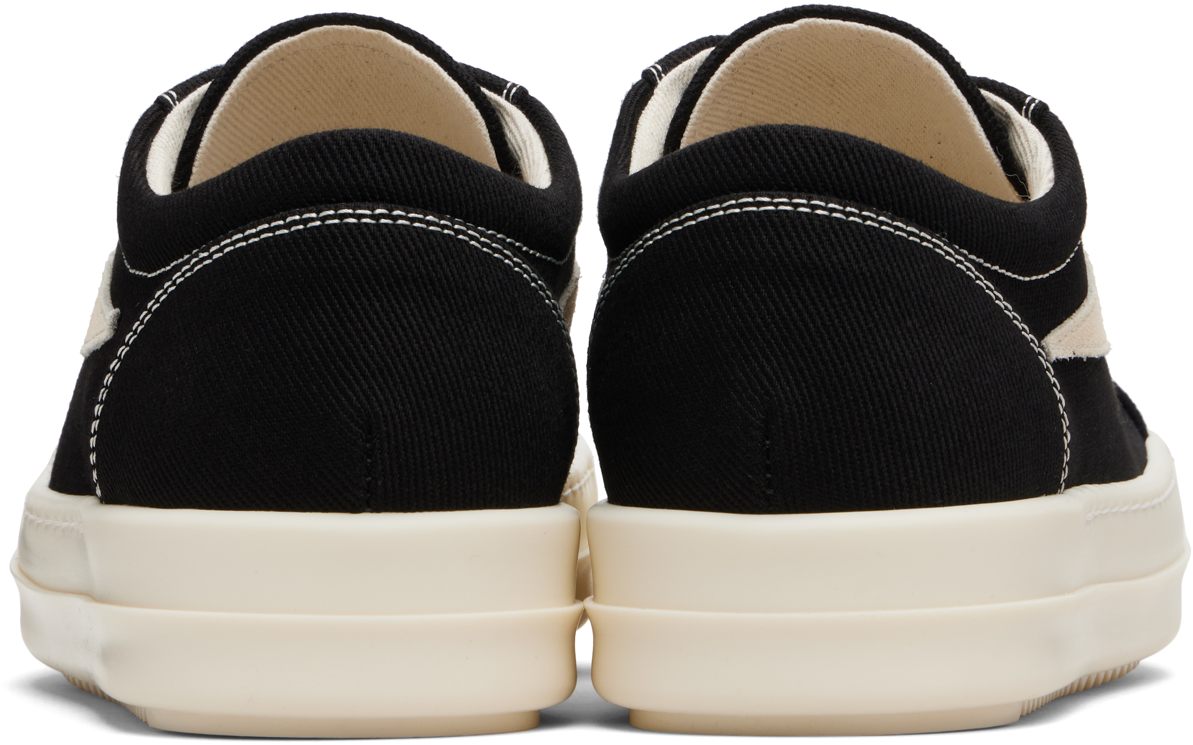 Rick Owens Drkshdw Black Concordians Laceless Vintage Sneaks Sneakers In Multi