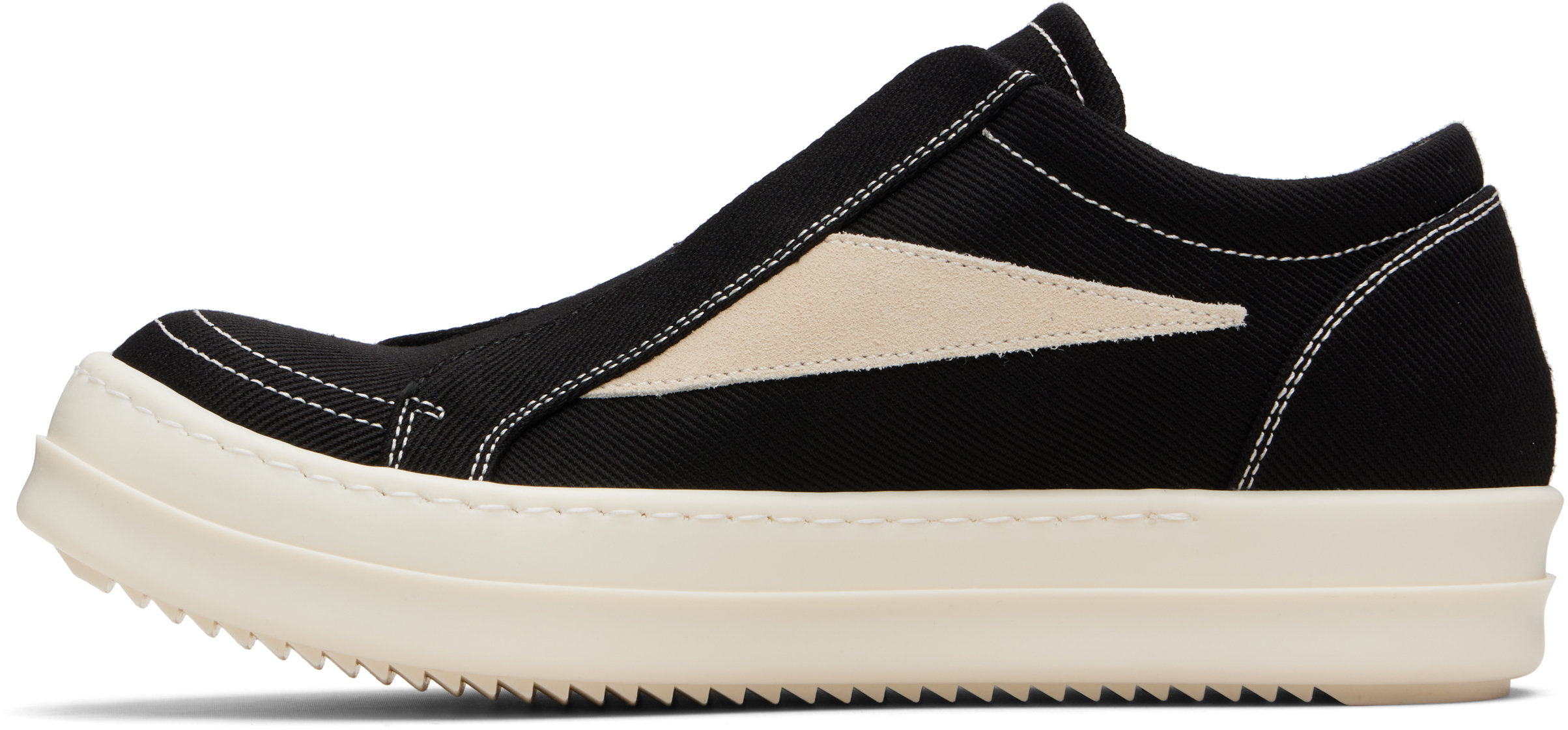 Rick Owens Drkshdw Black Concordians Laceless Vintage Sneaks Sneakers In Multi