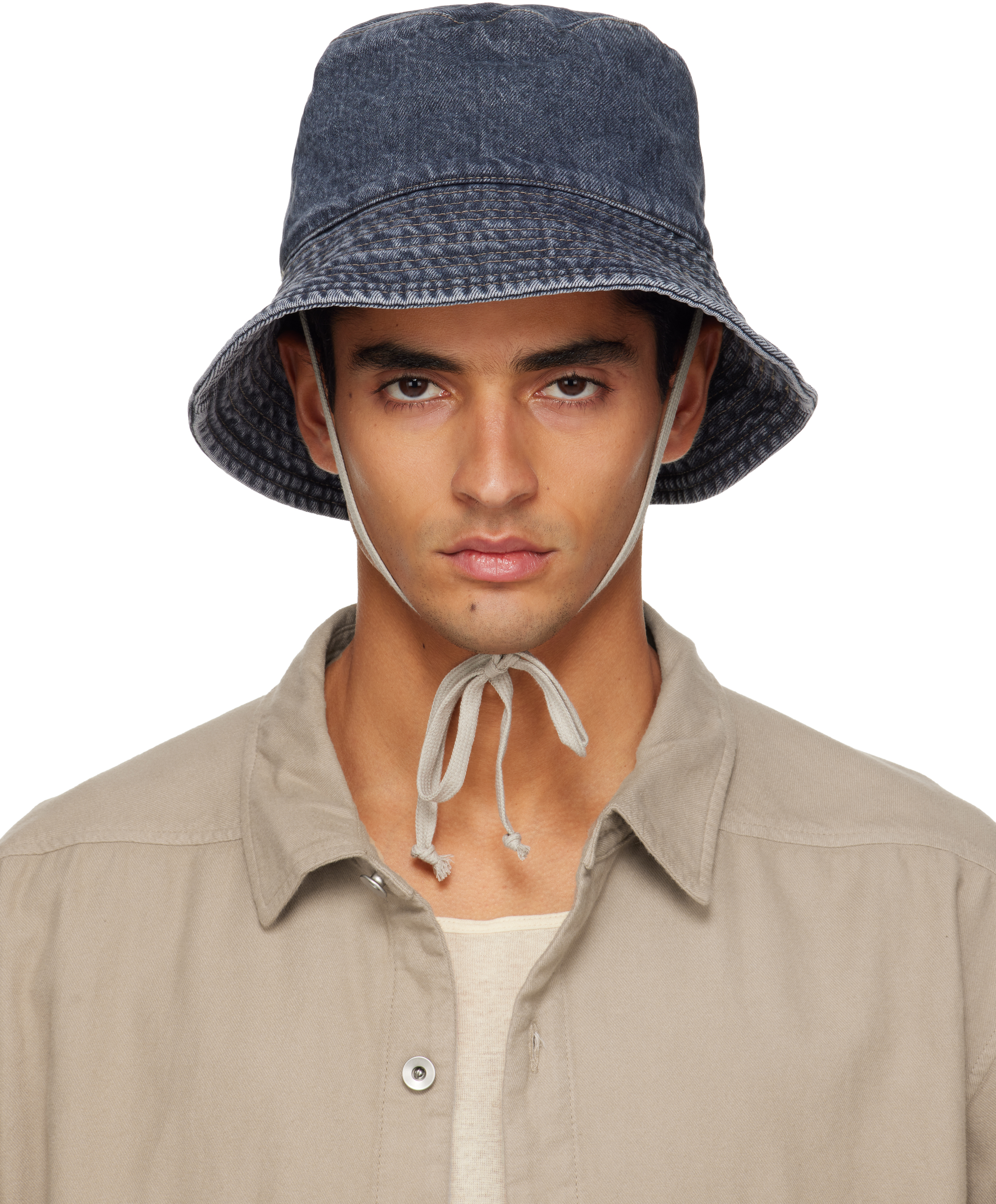Gray Concordians Gilligan Hat by Rick Owens DRKSHDW on Sale