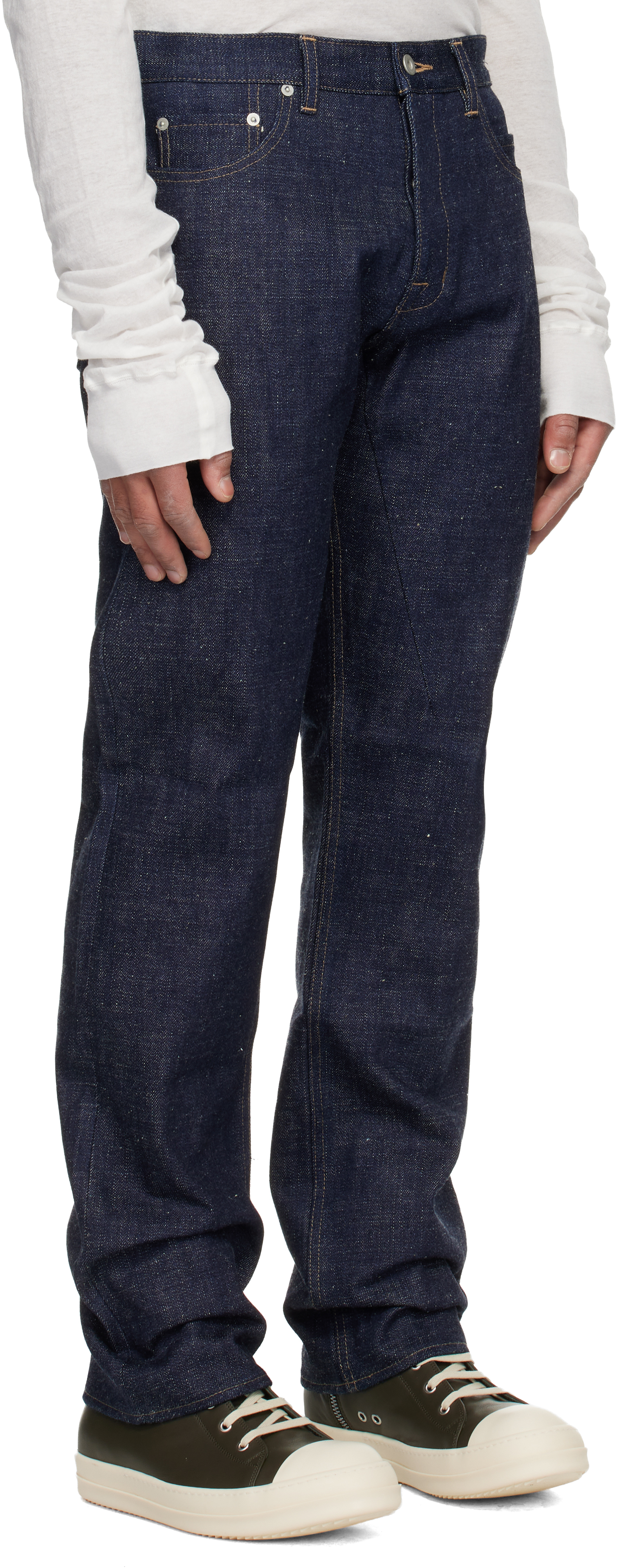 Rick Owens Drkshdw Indigo Concordians Kurdt Jeans In Blue