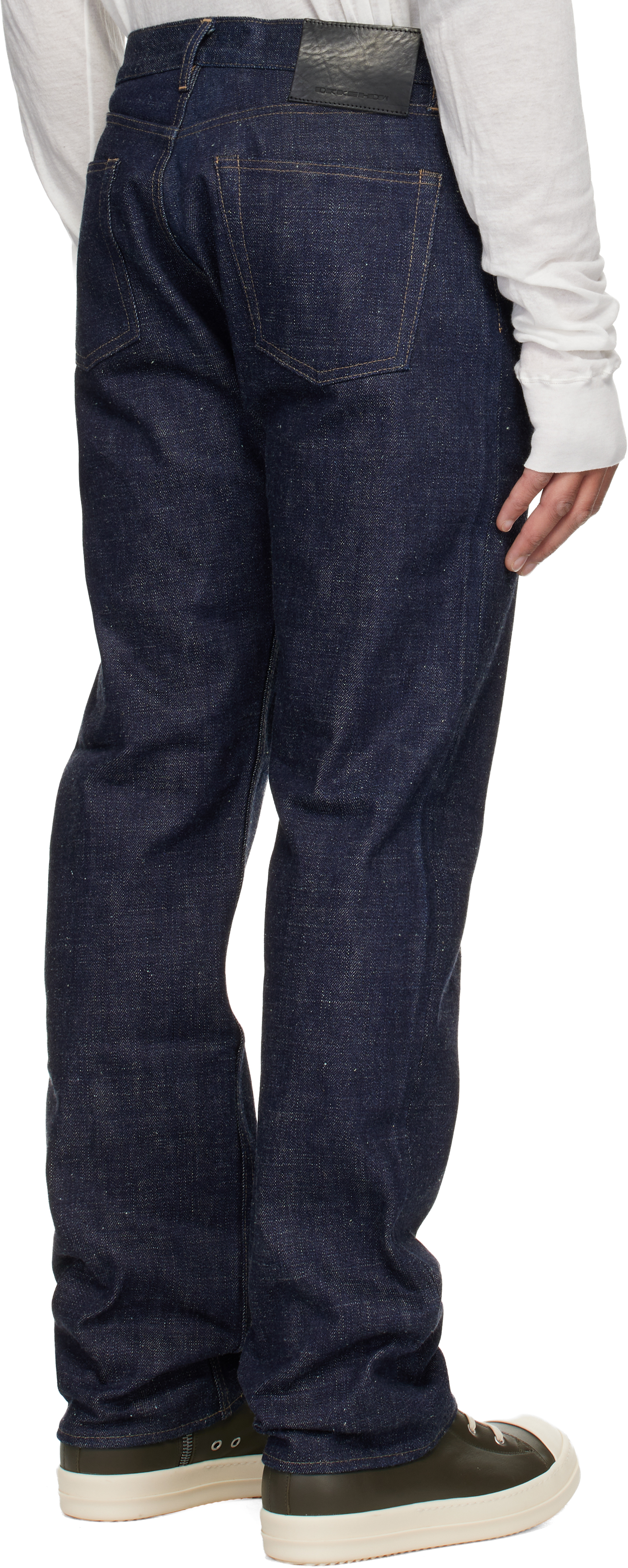 Rick Owens Drkshdw Indigo Concordians Kurdt Jeans In Blue