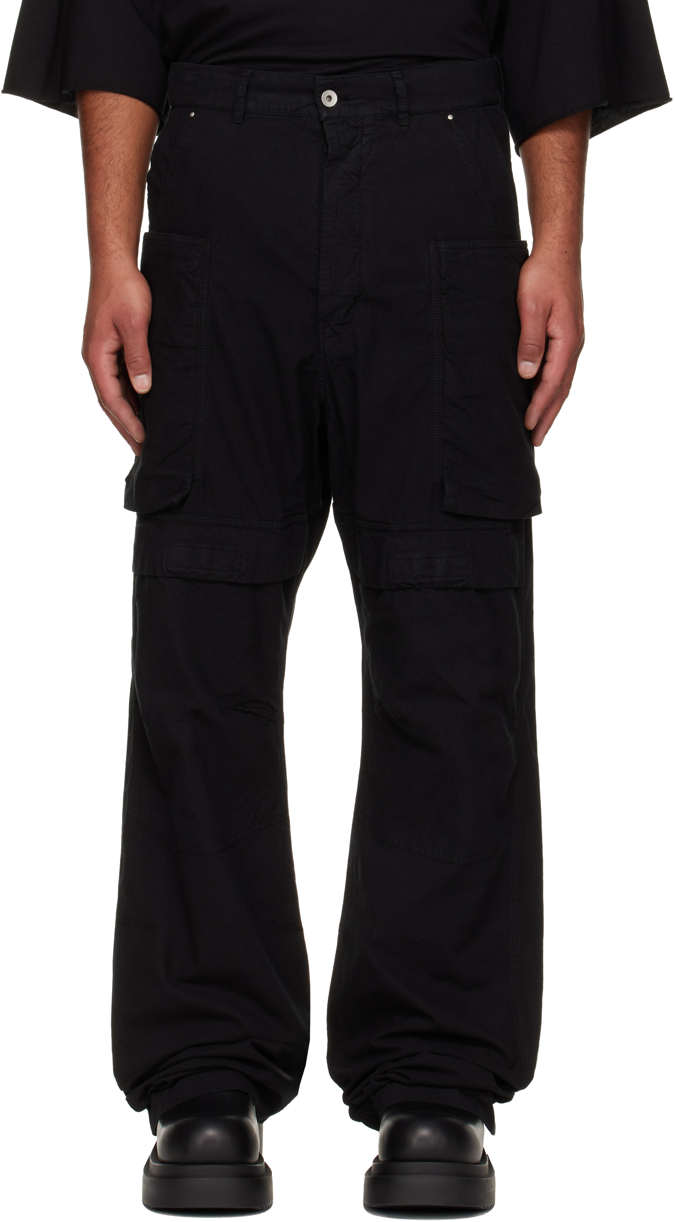 Rick Owens DRKSHDW CREATCH CARGO サイズ34 Rick Owens DRKSHDW - Creatch Wide Drawstring Cargo - Black – Xhibition