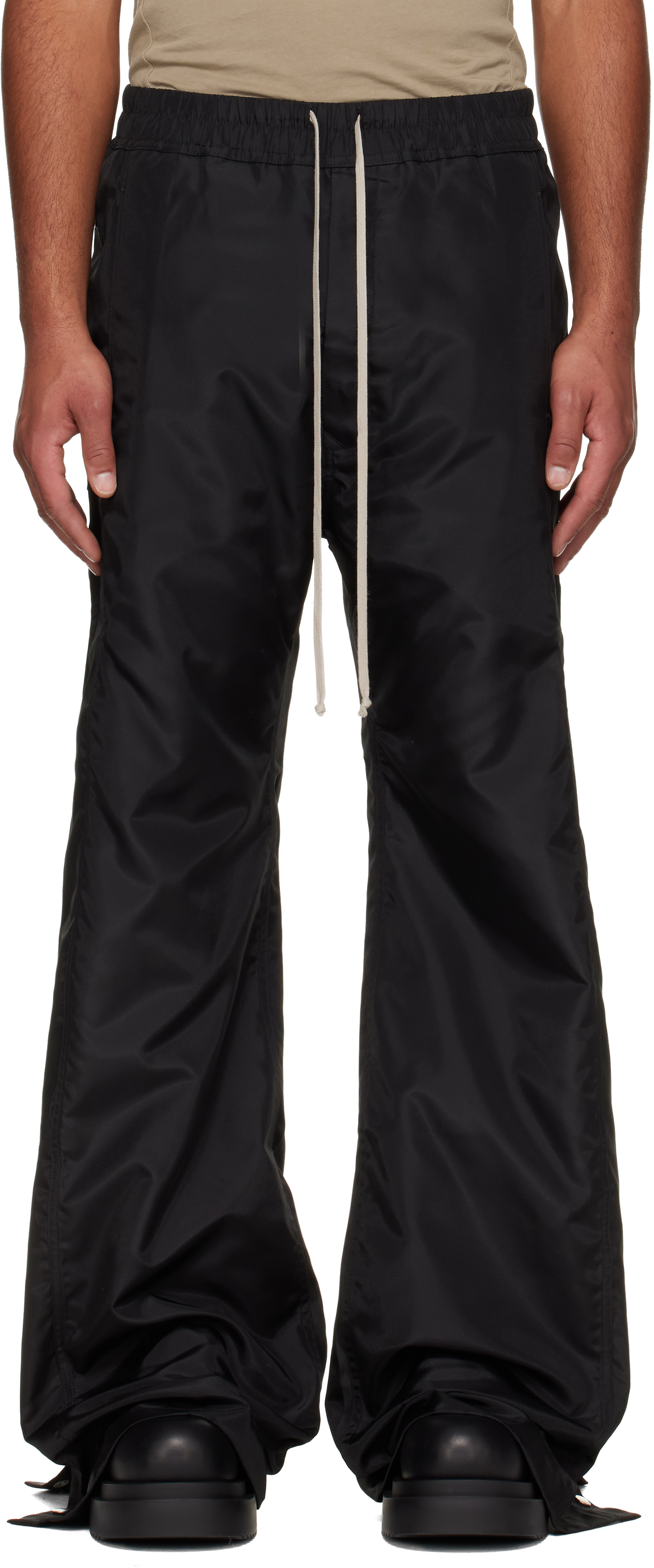 Rick Owens DRKSHDW: Black Concordians Pusher Track Pants | SSENSE