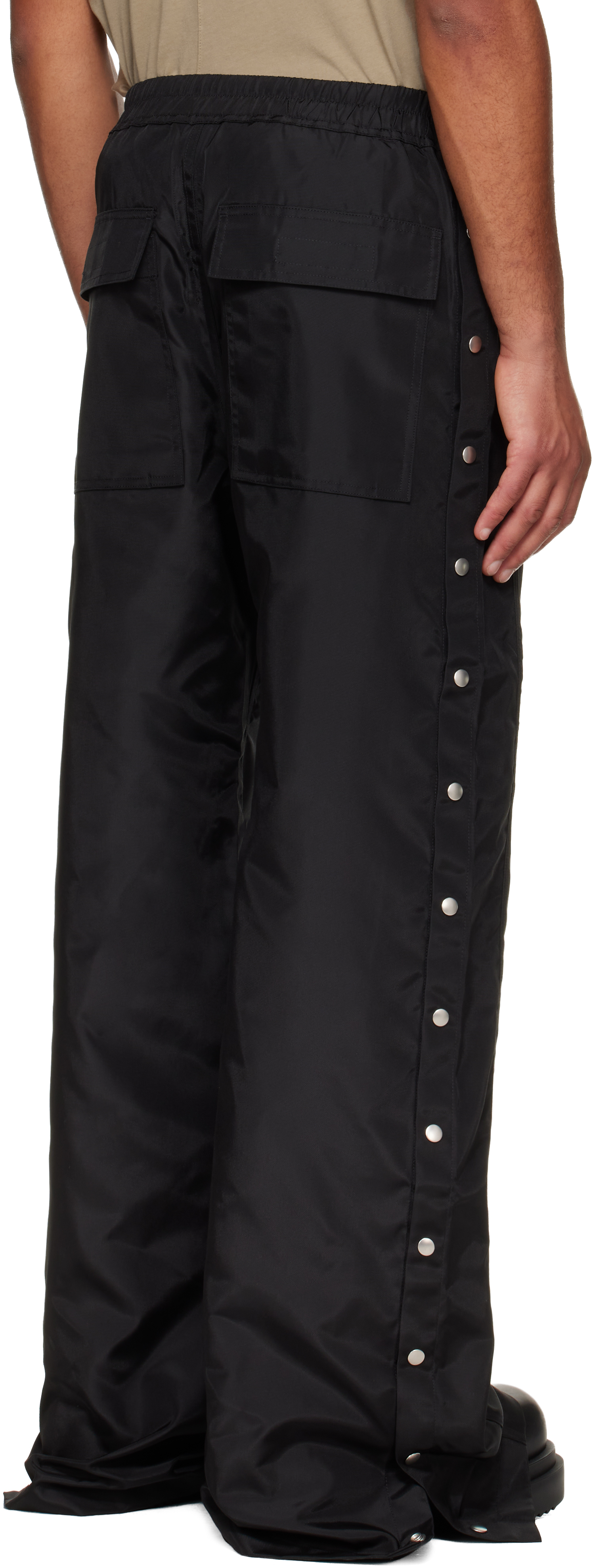 Rick Owens Drkshdw Black Concordians Pusher Track Pants In Black