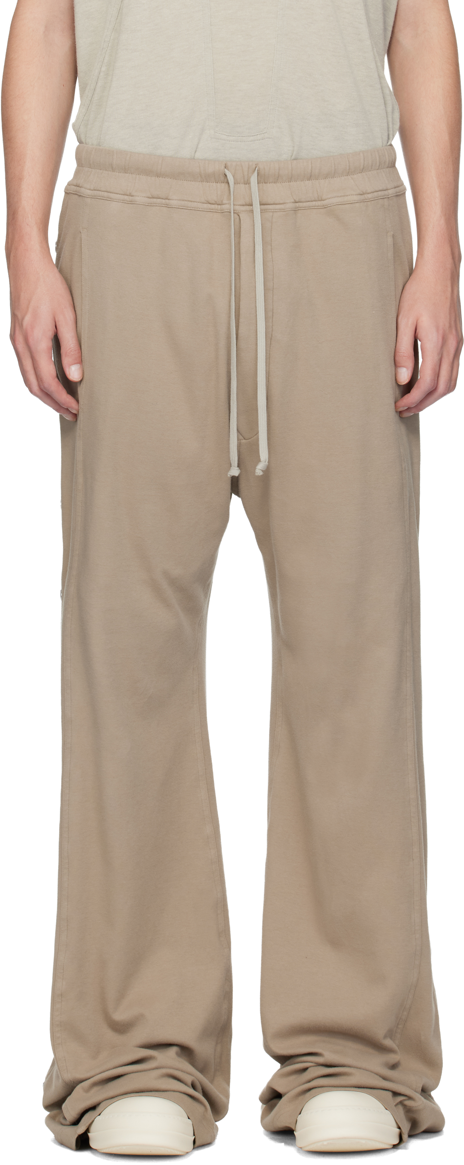 Rick Owens DRKSHDWのトープ Concordians Pusher スウェットパンツが