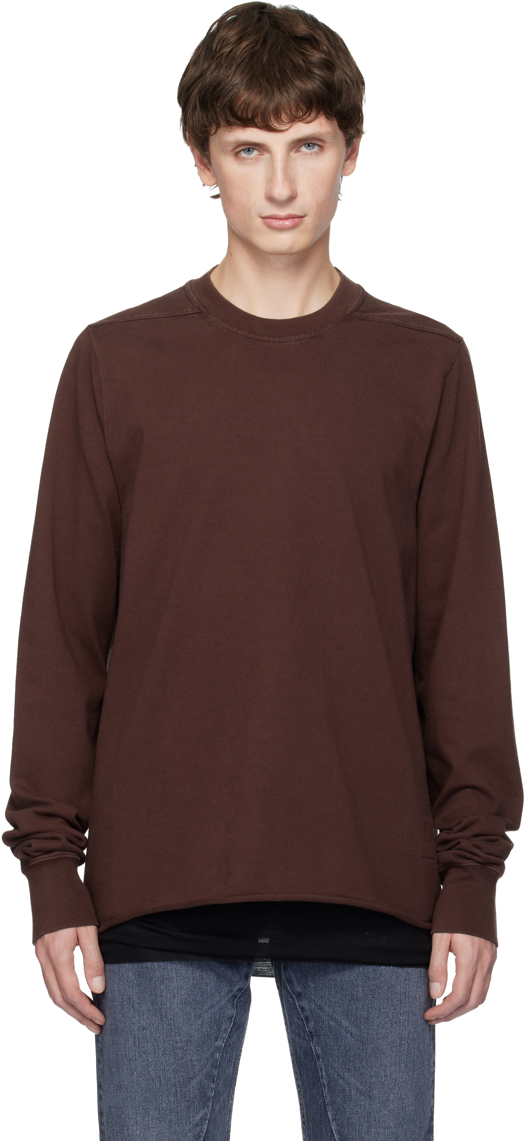 Rick Owens DRKSHDWのバーガンディ Concordians クルーネック