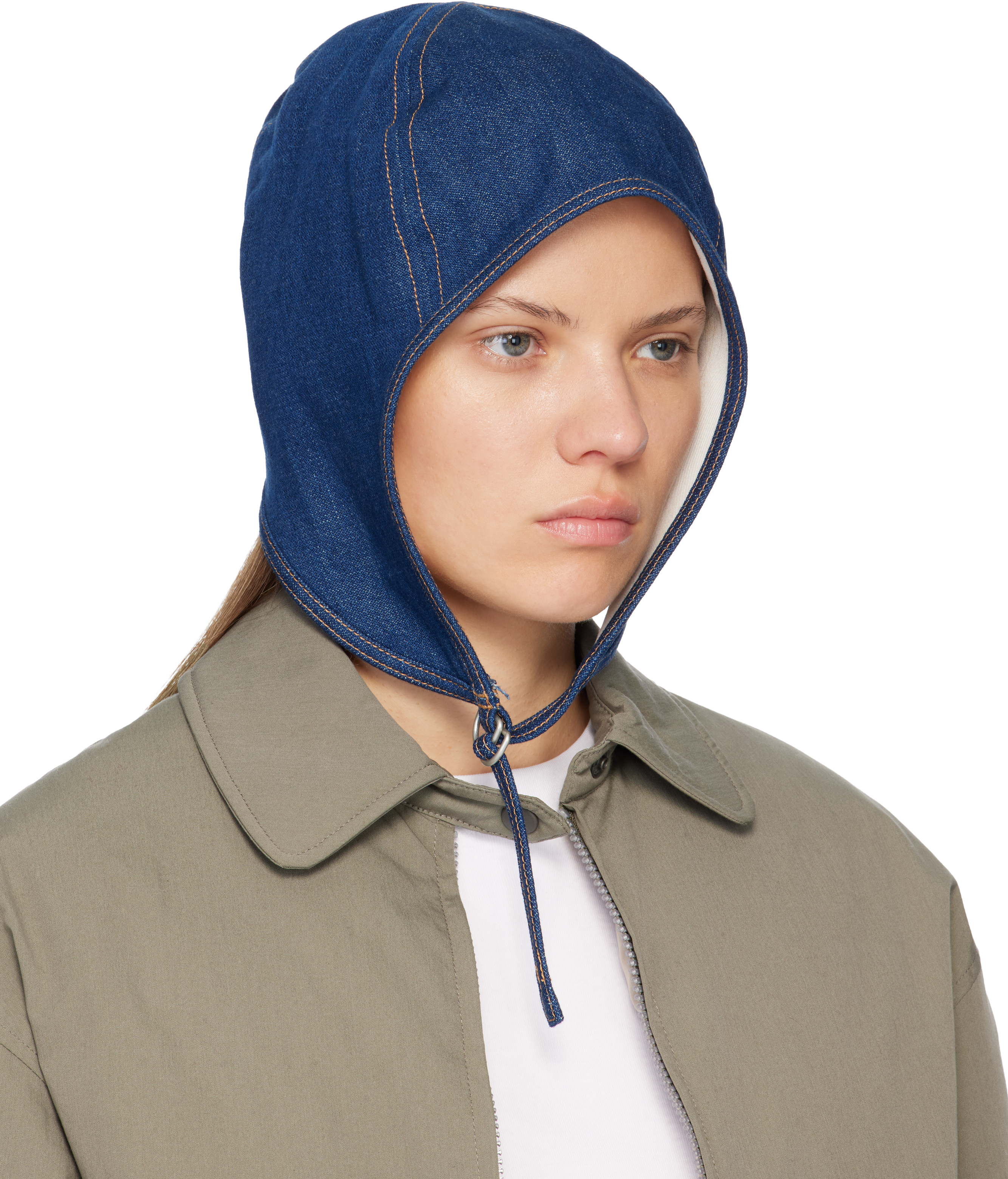 Acne Studios Drawstring Hood In Multi