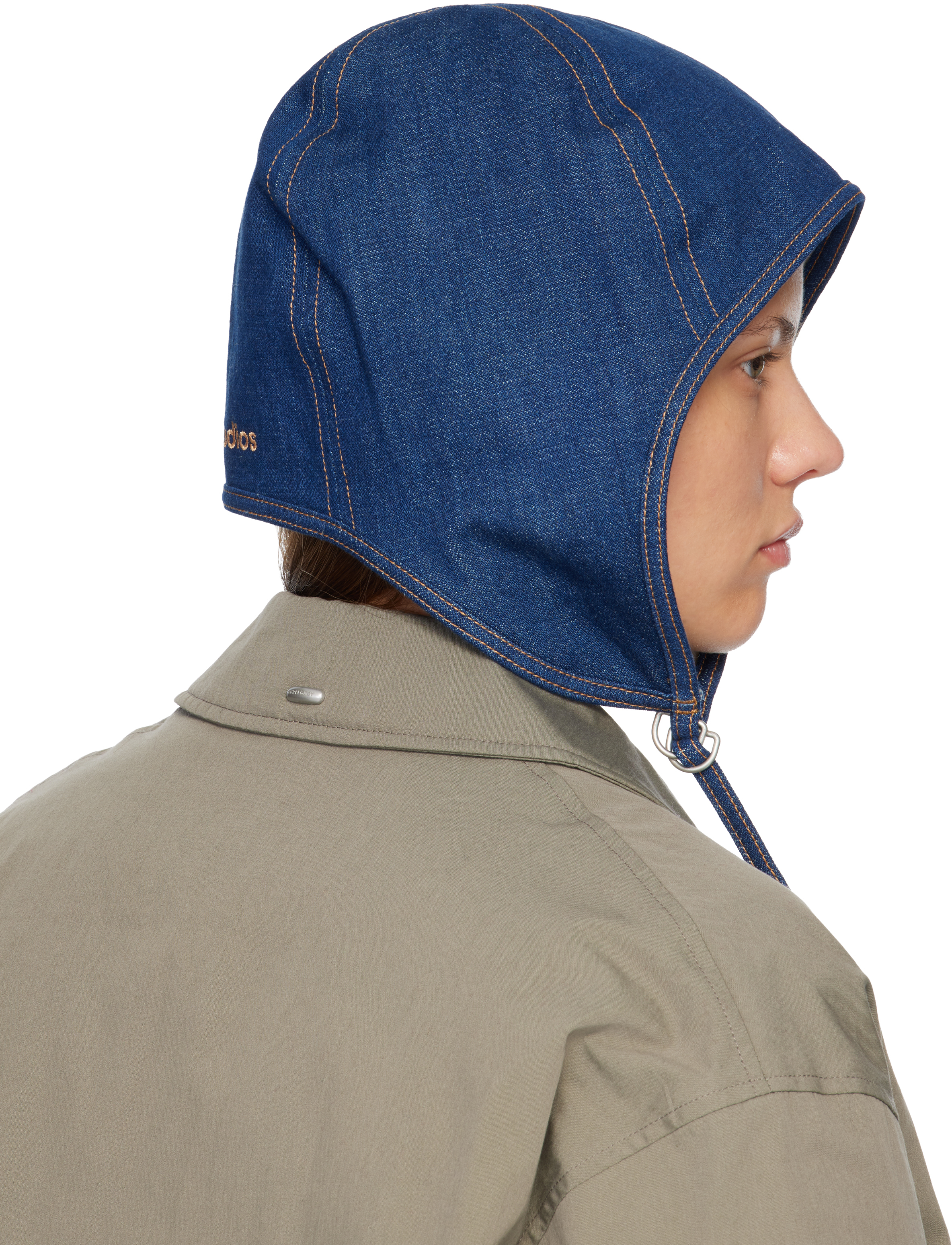 Acne Studios Drawstring Hood In Multi