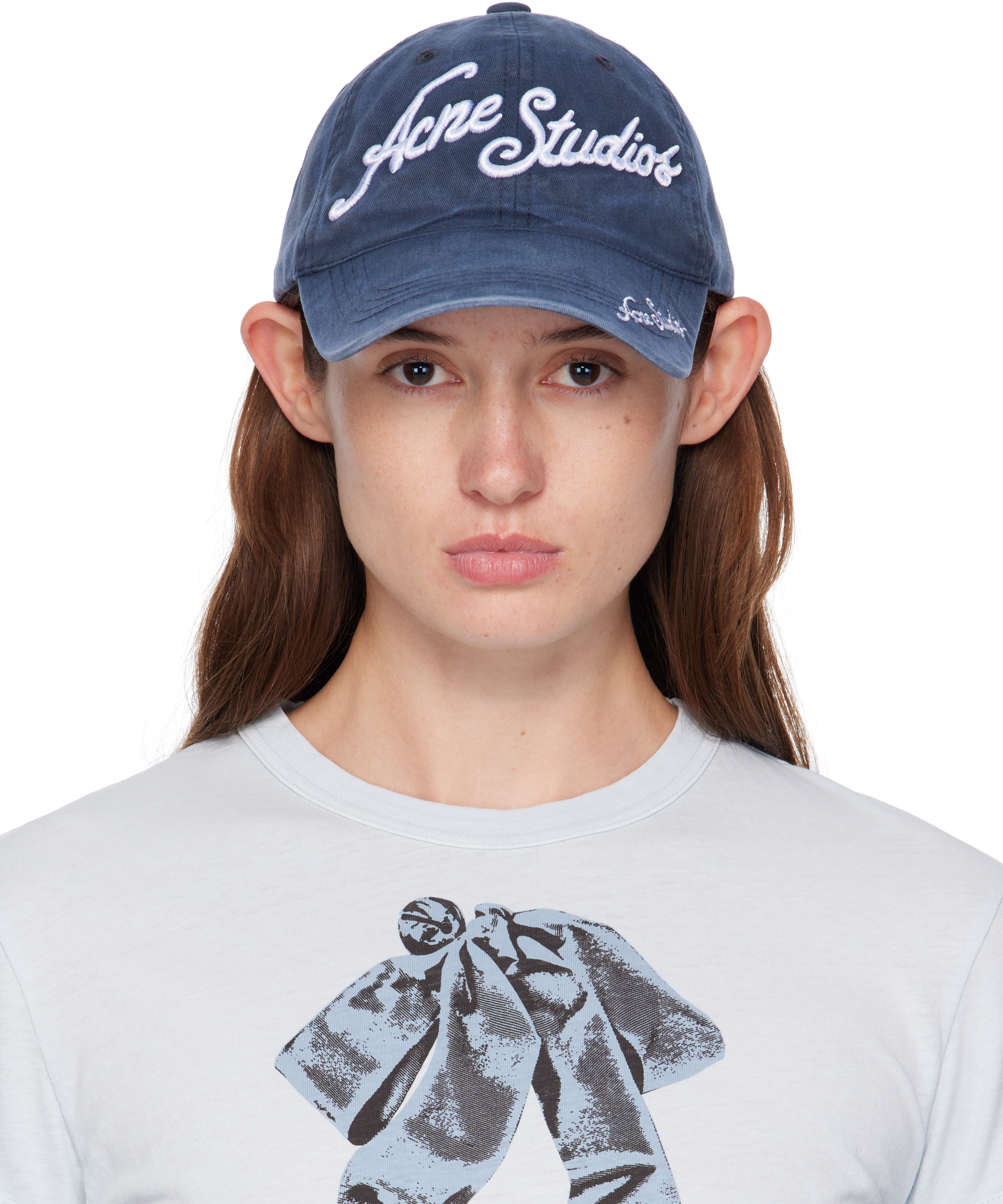 Acne Studios Blue Logo Cap