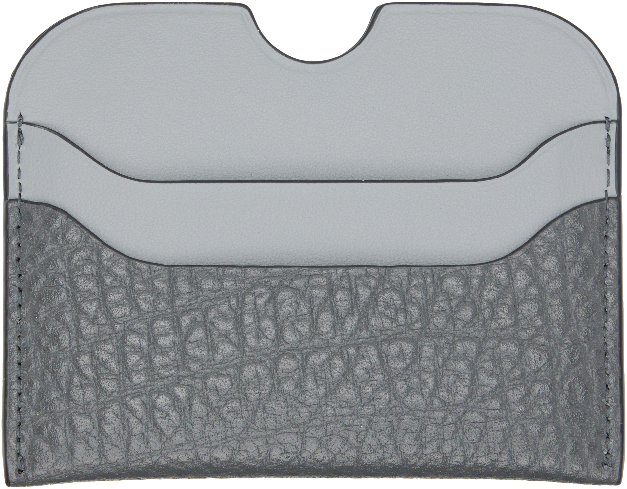 Acne Studios Gray Large Bicolor Card Holder