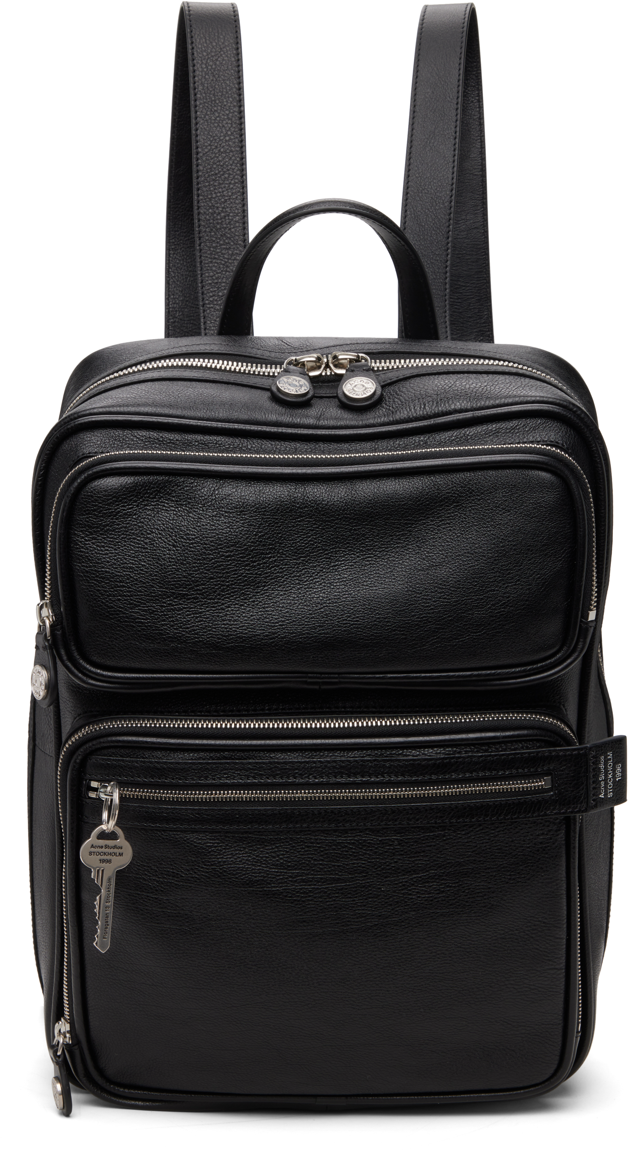 Acne Studios Black Camero Gym Backpack In Black