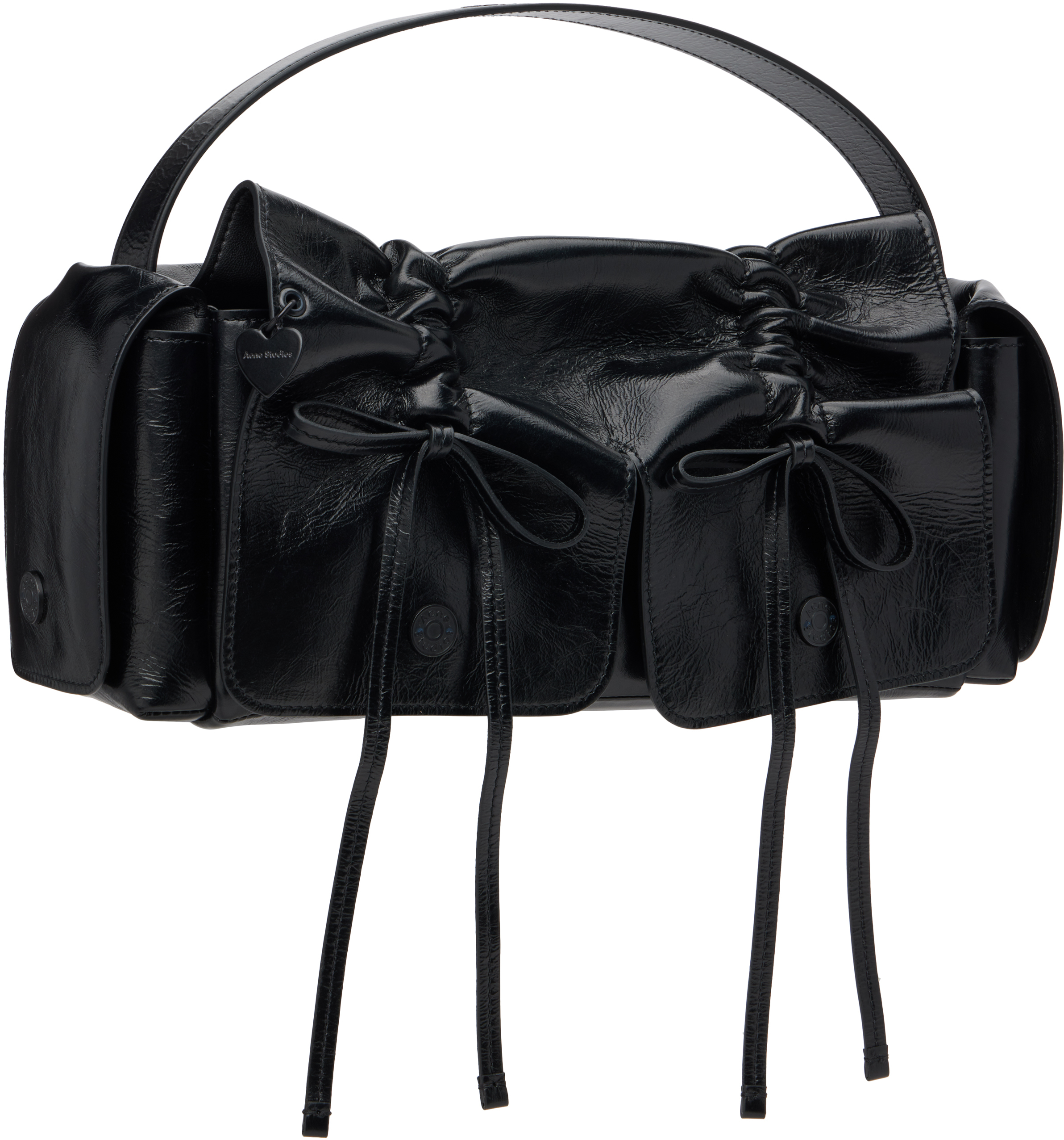 Acne Studios Black Multipocket Bag In Black