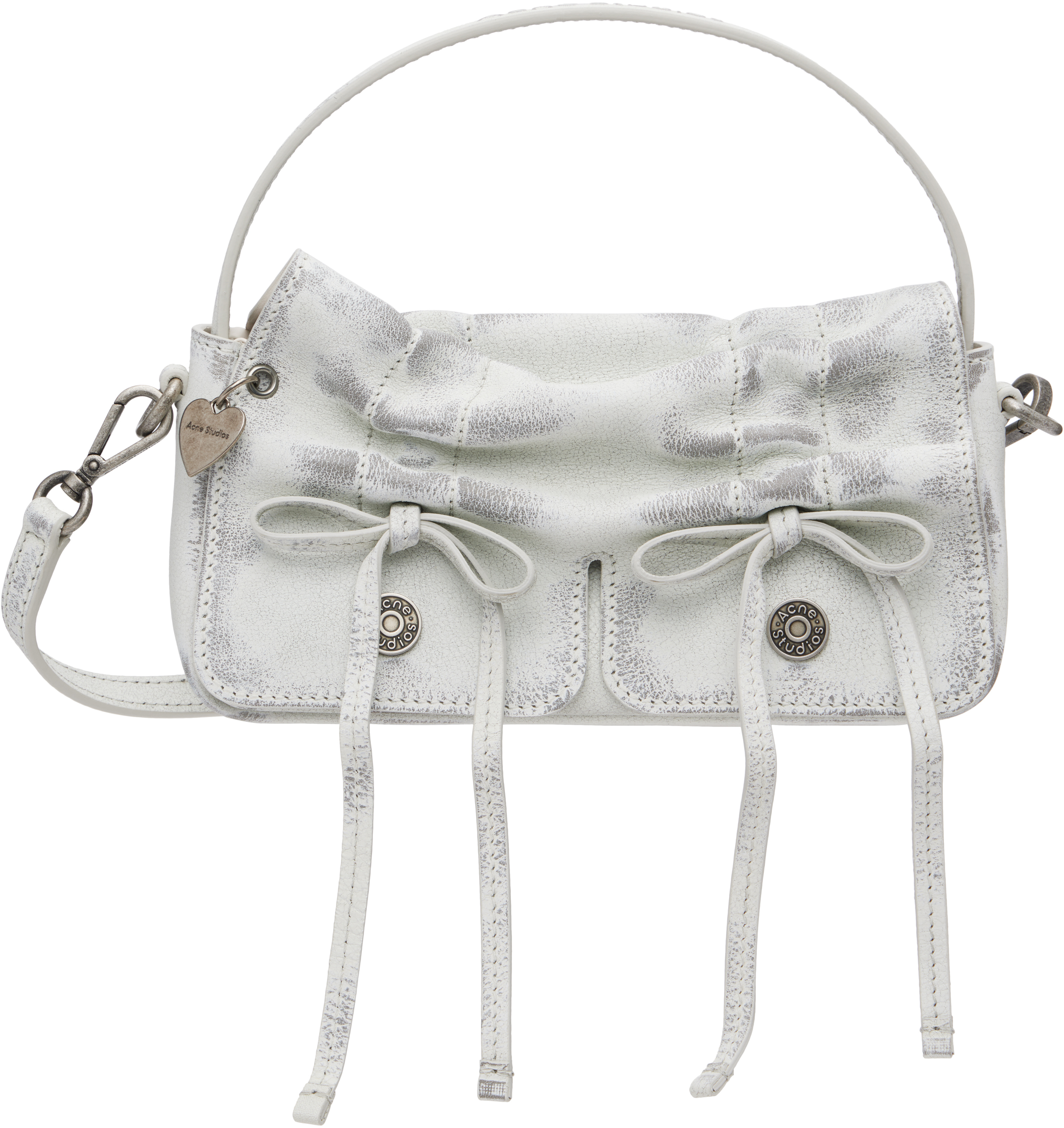Acne Studios Multipocket Micro Vintage Grained-leather Top Handle Bag