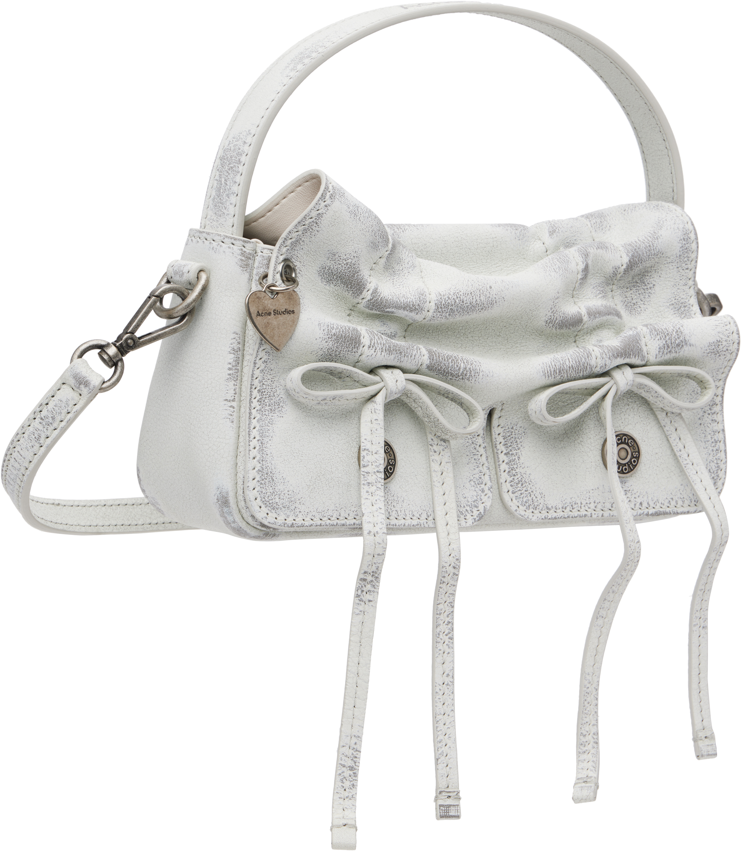 Acne Studios Multipocket Micro Vintage Grained-leather Top Handle Bag
