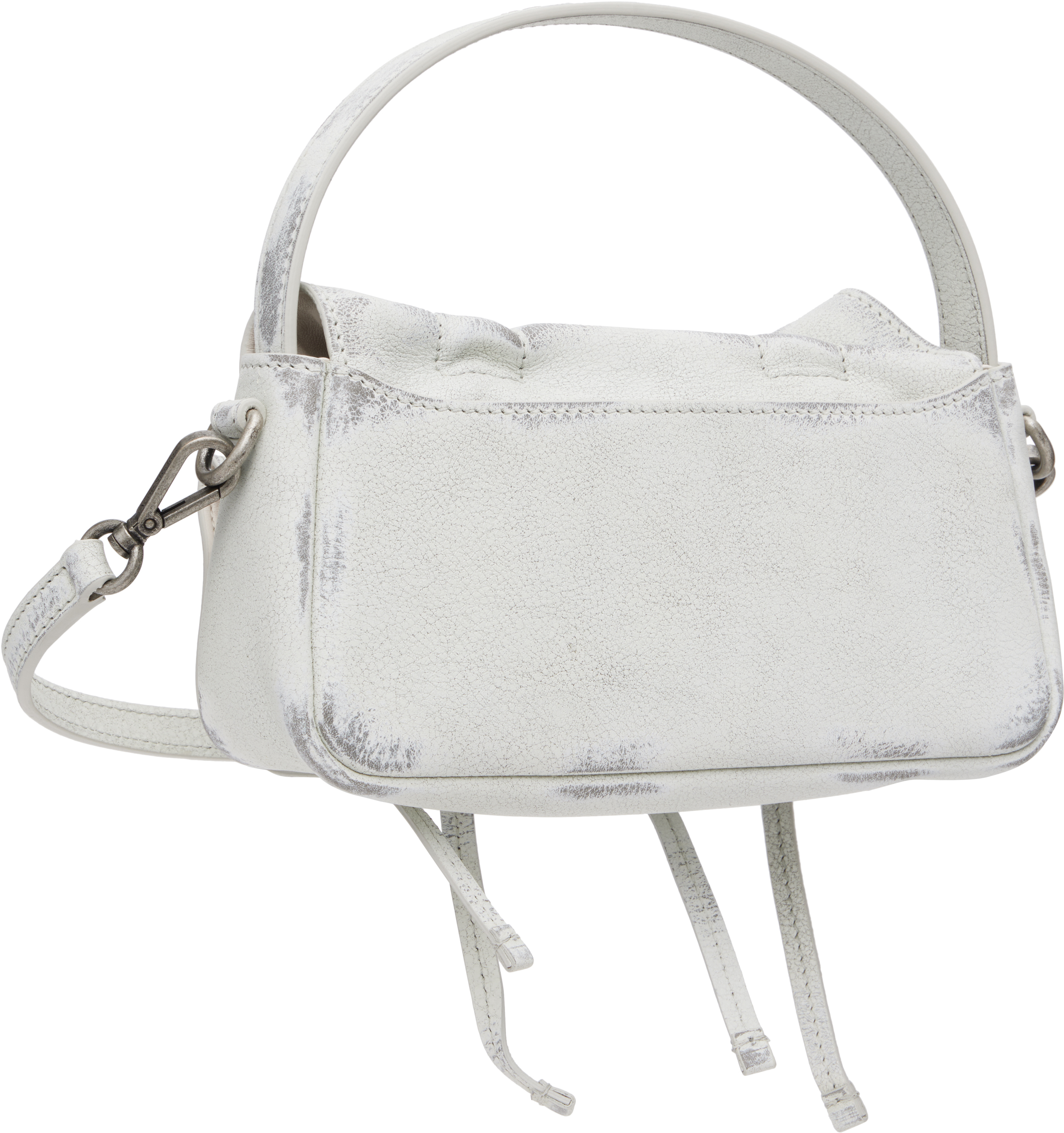 Acne Studios Multipocket Micro Vintage Grained-leather Top Handle Bag