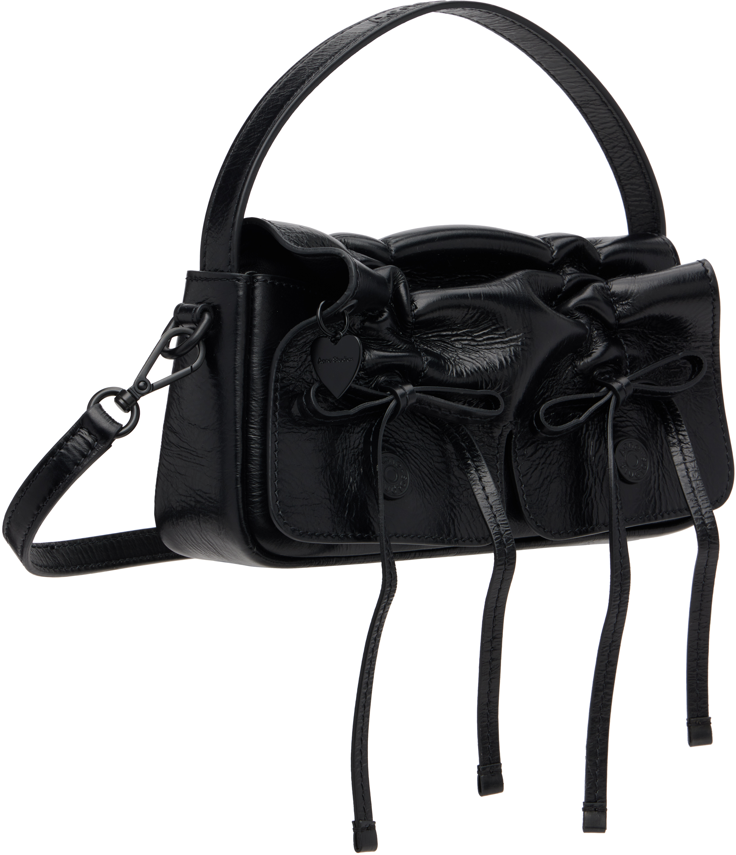 Acne Studios Black Multipocket Micro Bag In Black