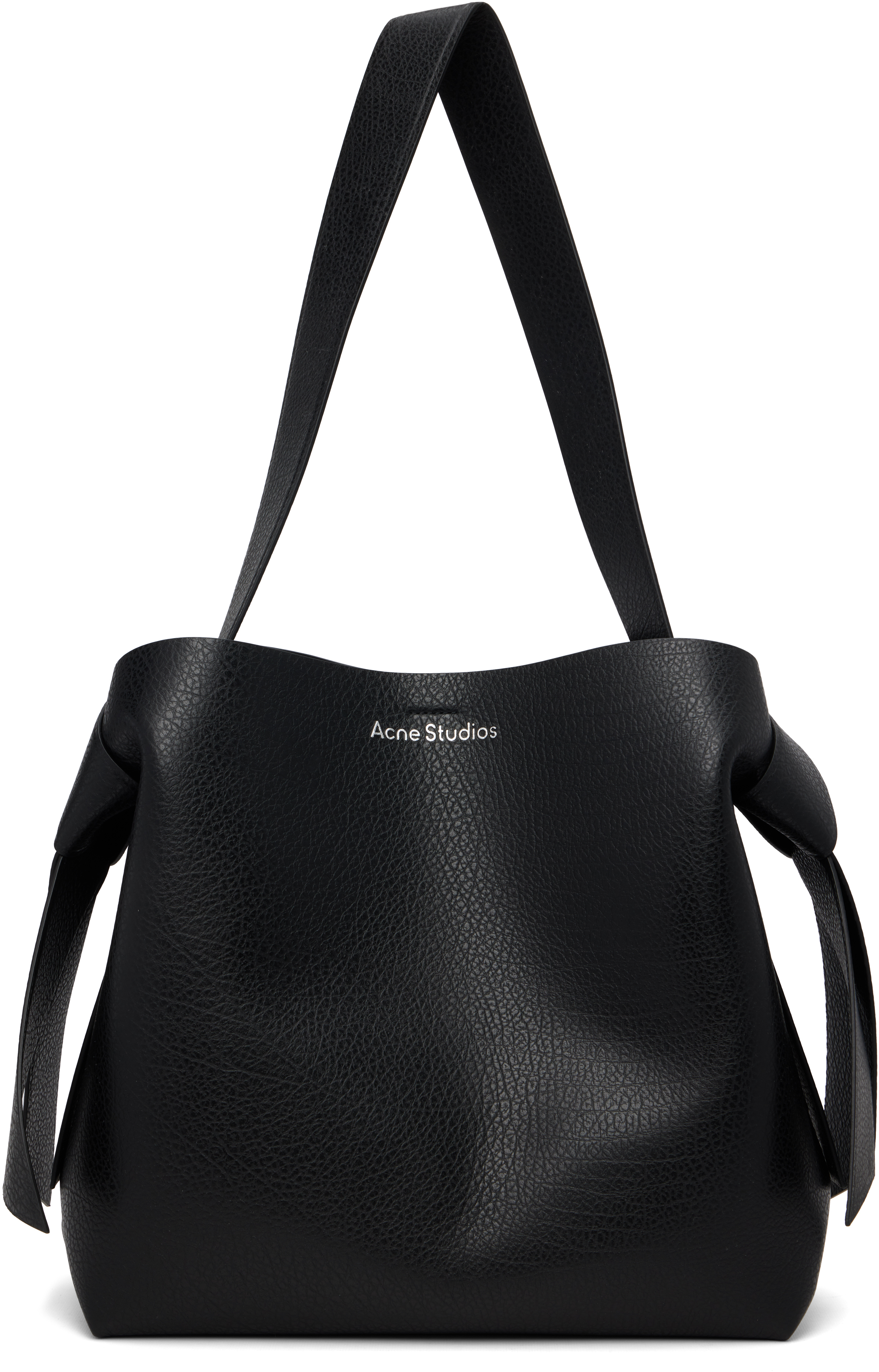 Acne Studios Black Musubi Midi Shoulder Bag In Black