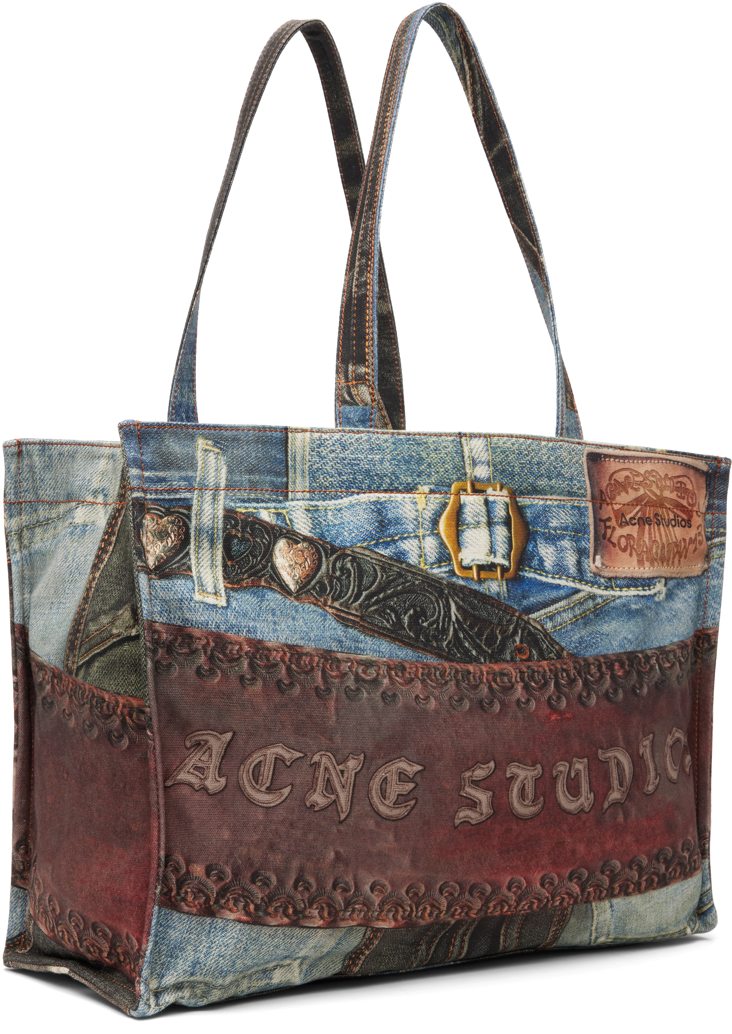 Acne Studios Multicolor Logo Tote