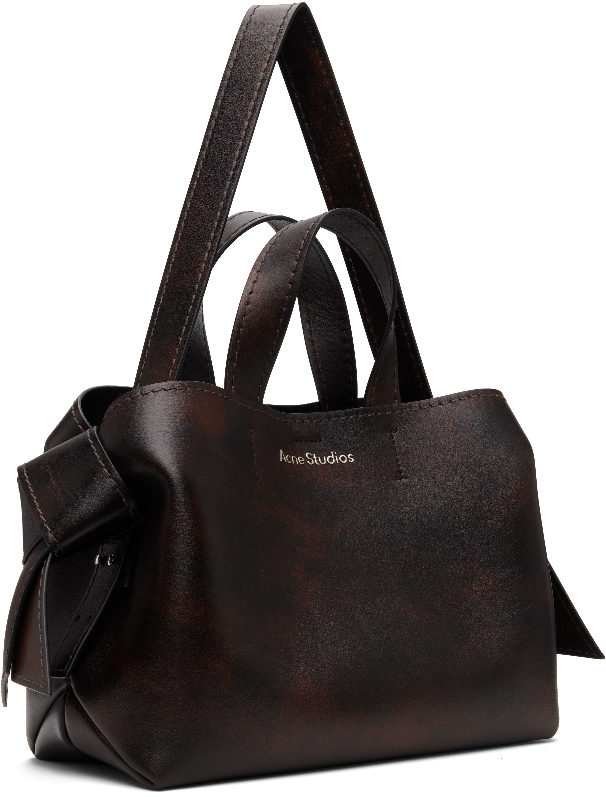 Acne Studios Brown Musubi Midi Tote In Brown