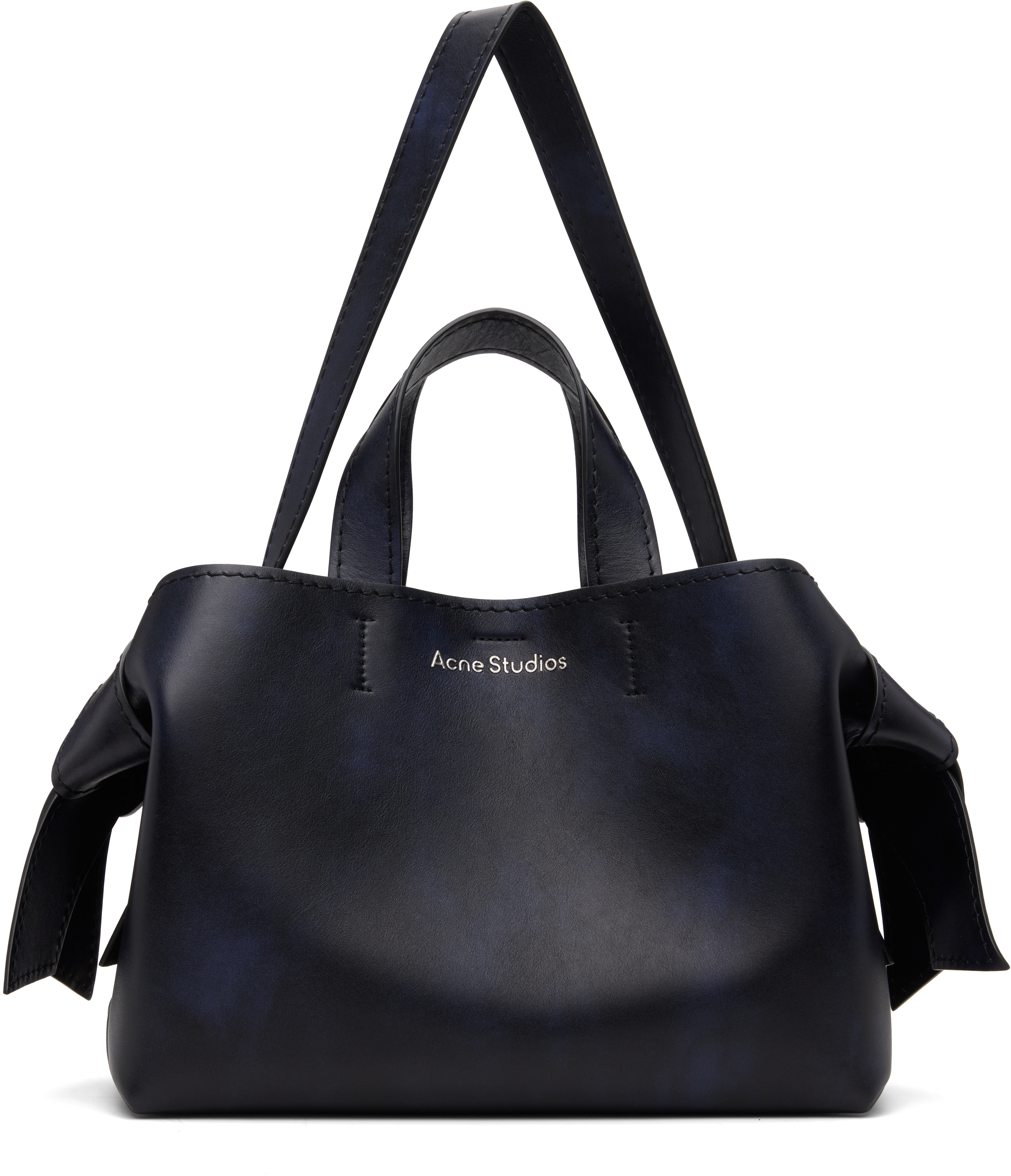 Acne Studios Navy Musubi Midi Tote