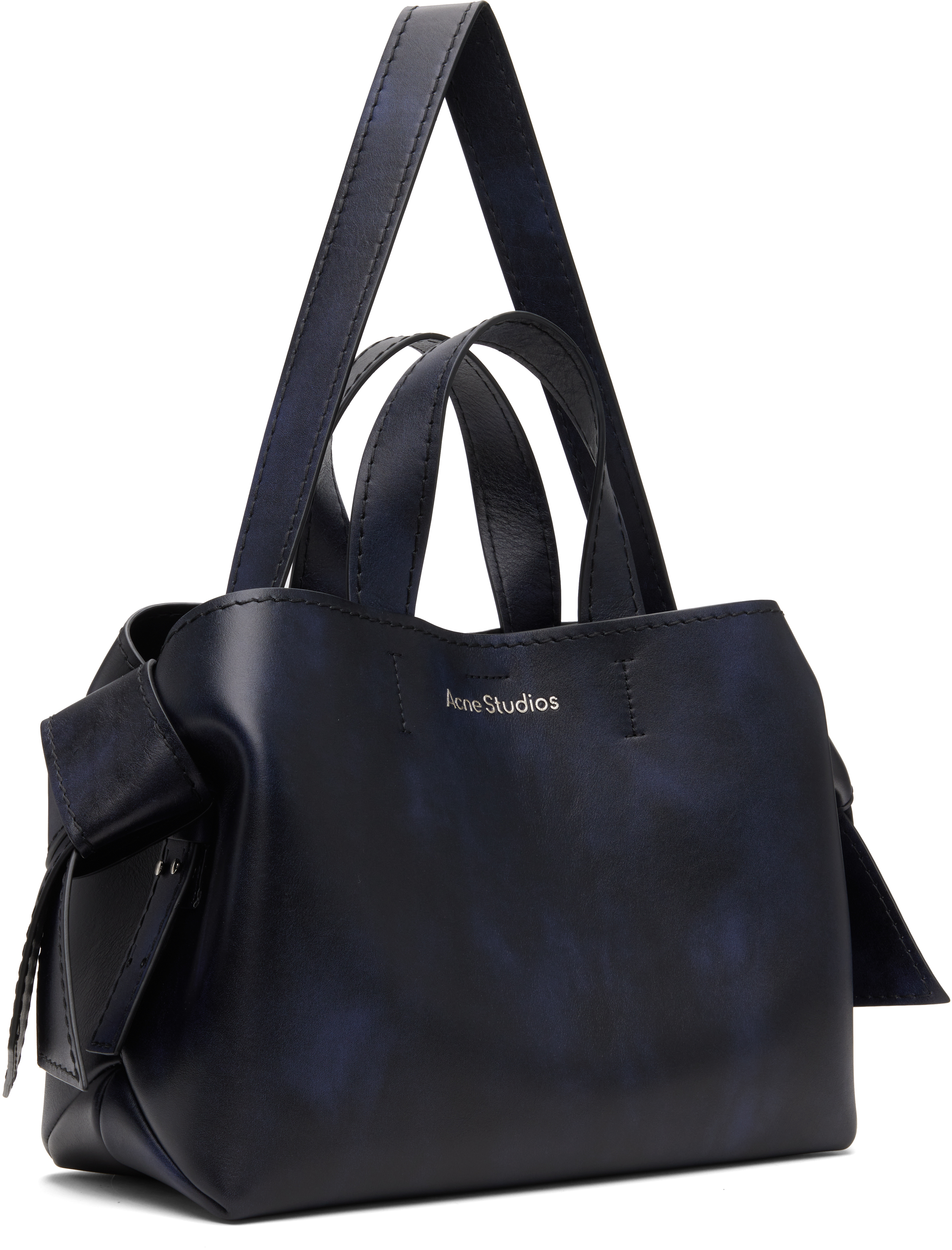 Acne Studios Navy Musubi Midi Tote