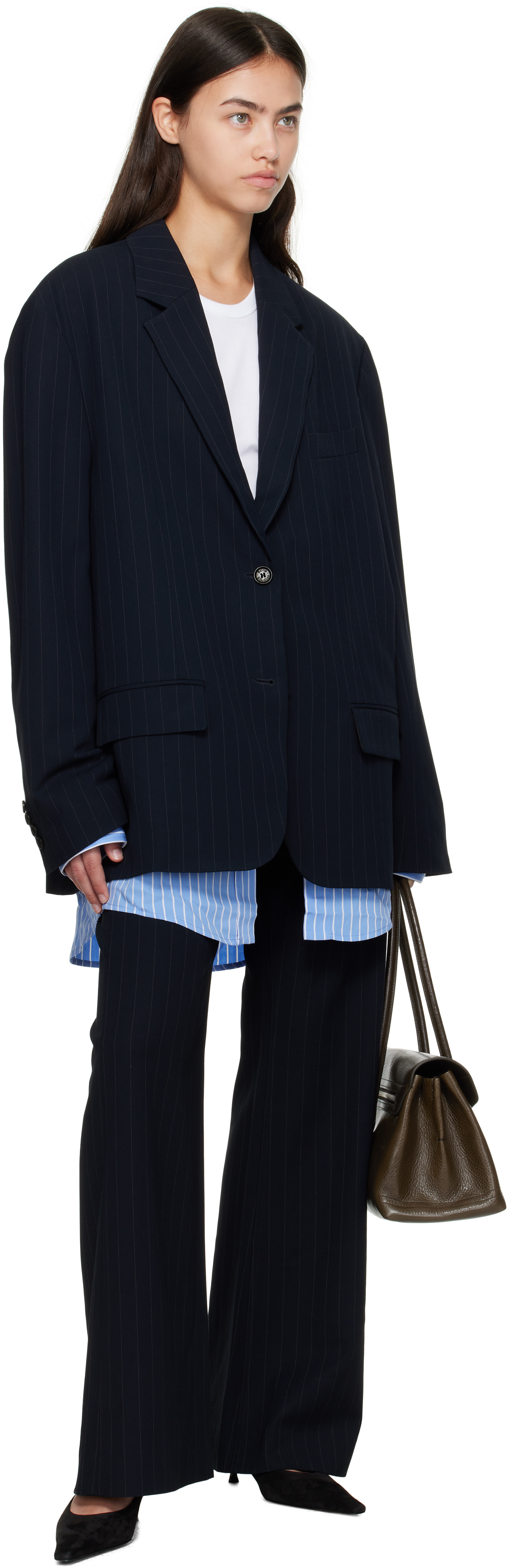 Acne Studios Navy Layered Blazer